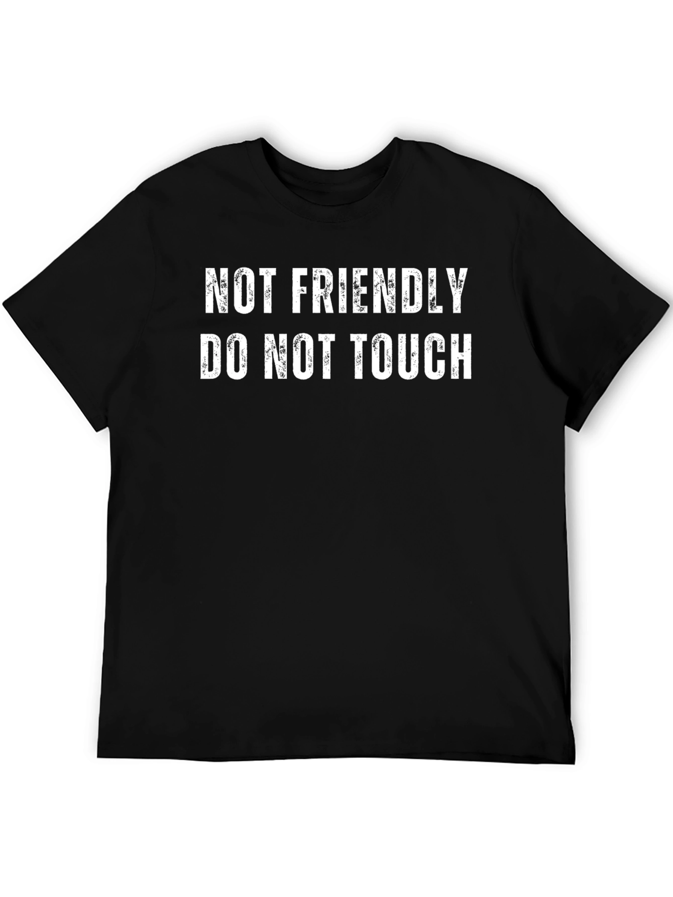 Black Not Friendly, Do Not Touch Graphic Tee view 5