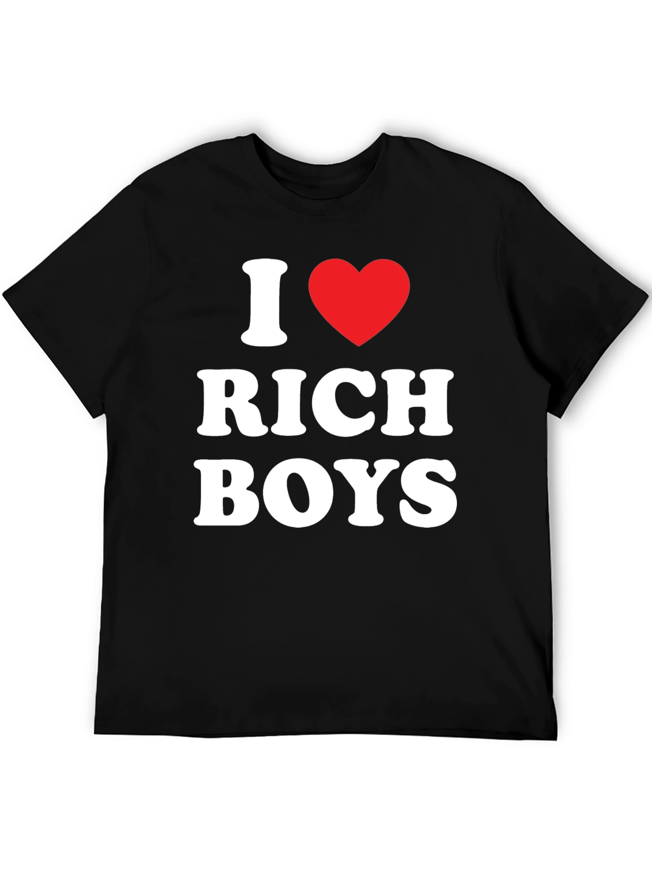 Black I Heart Rich Boys Tee - Men's Black T-Shirt view 5