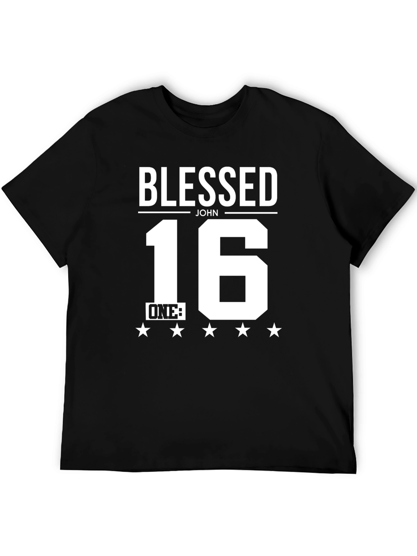 Black Blessed John 16 ONE T-Shirt view 5