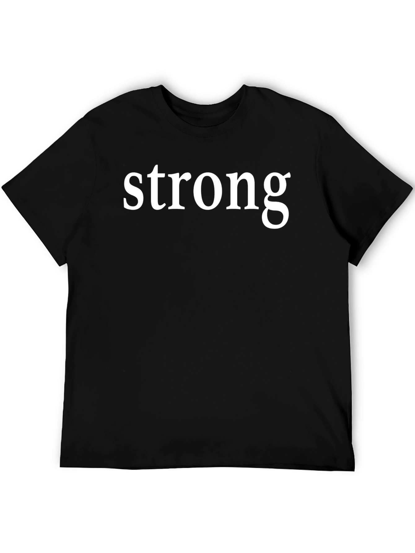 Black Strong Graphic Tee - Stylish Cotton T-Shirt view 5