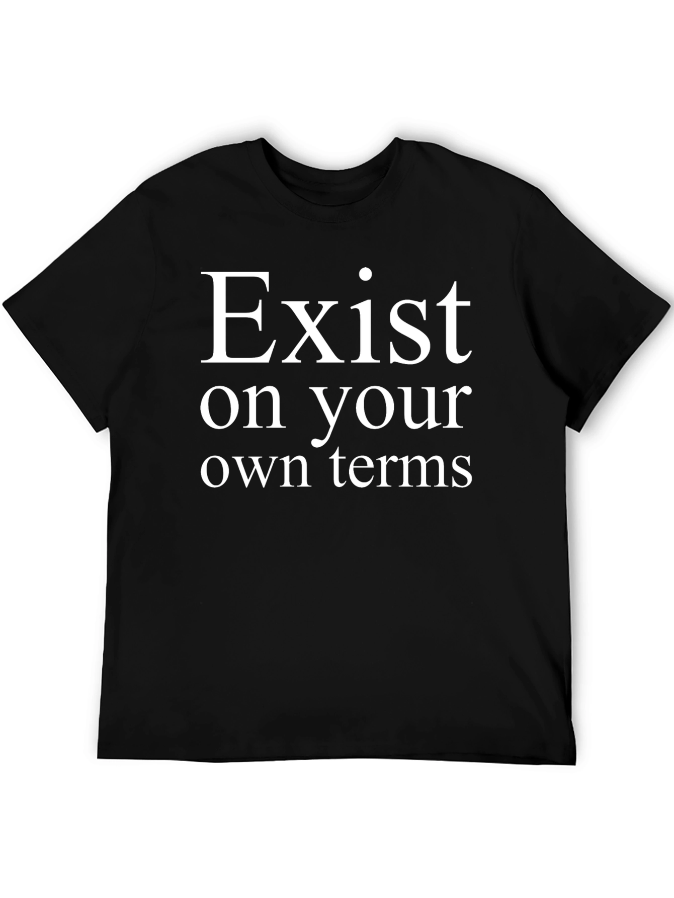 Black Exist On Your Own Terms Graphic Tee view 5