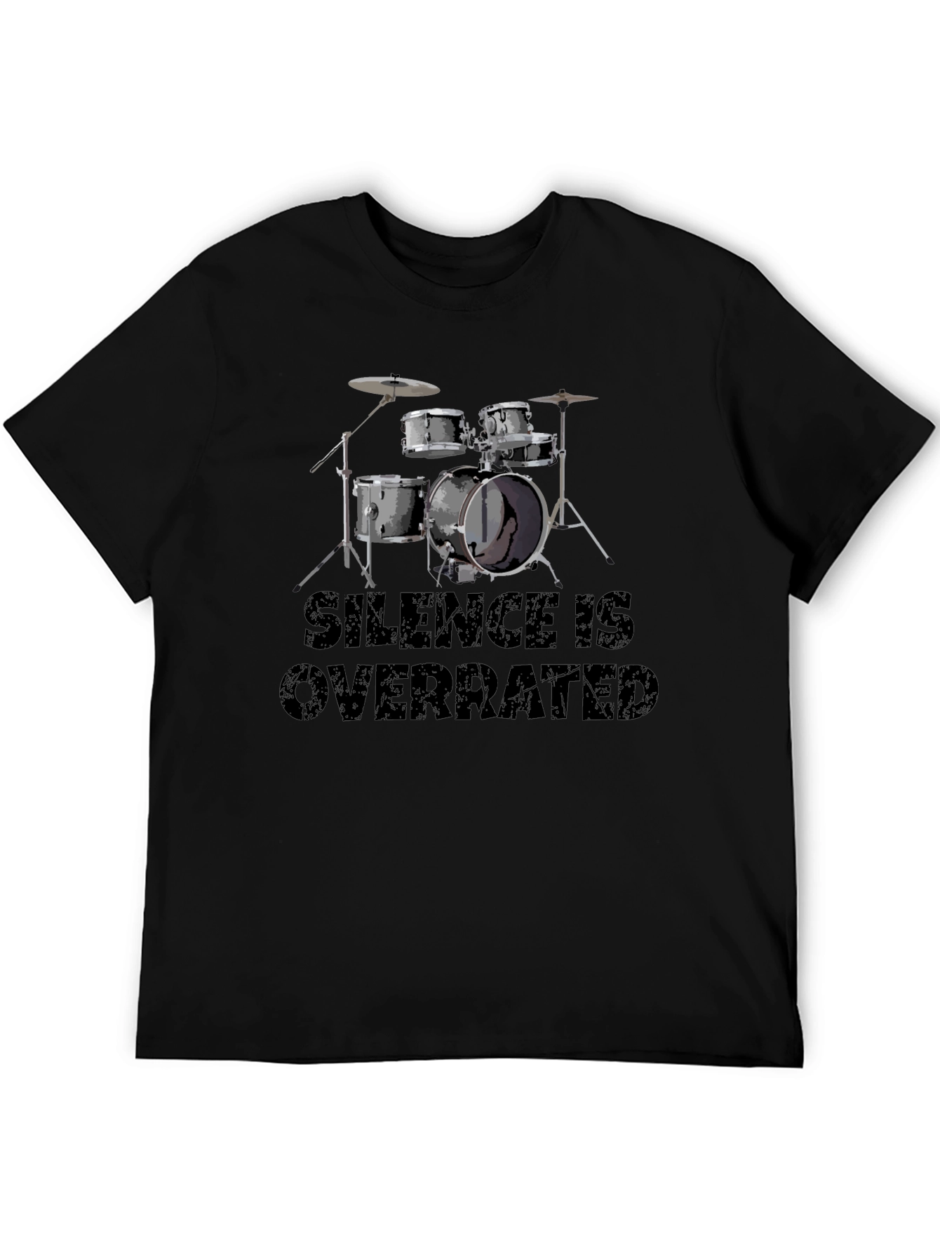 Black Silence is Overrated Drummer T-Shirt view 5