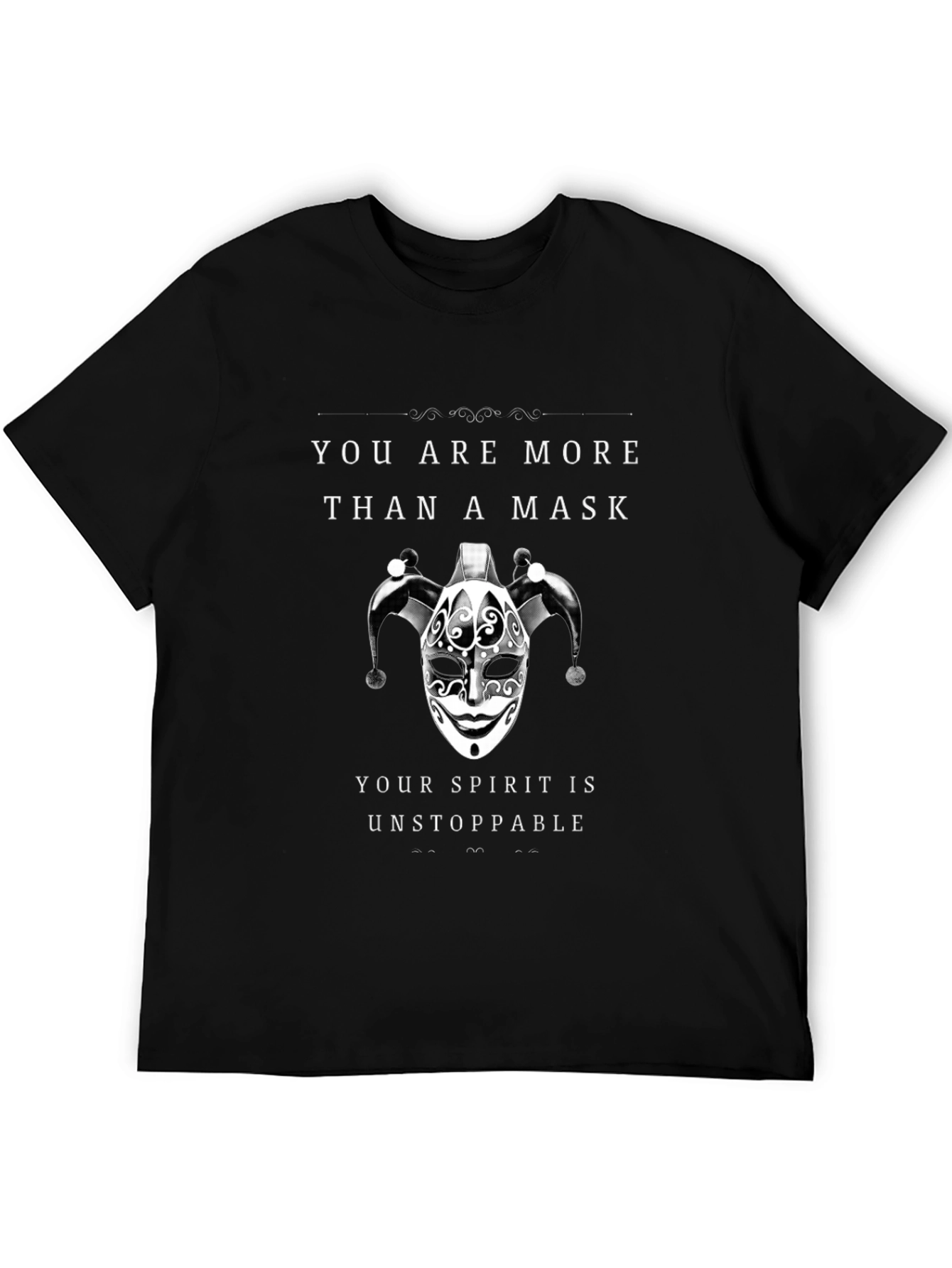 Black You Are More Than A Mask Black T-Shirt view 5