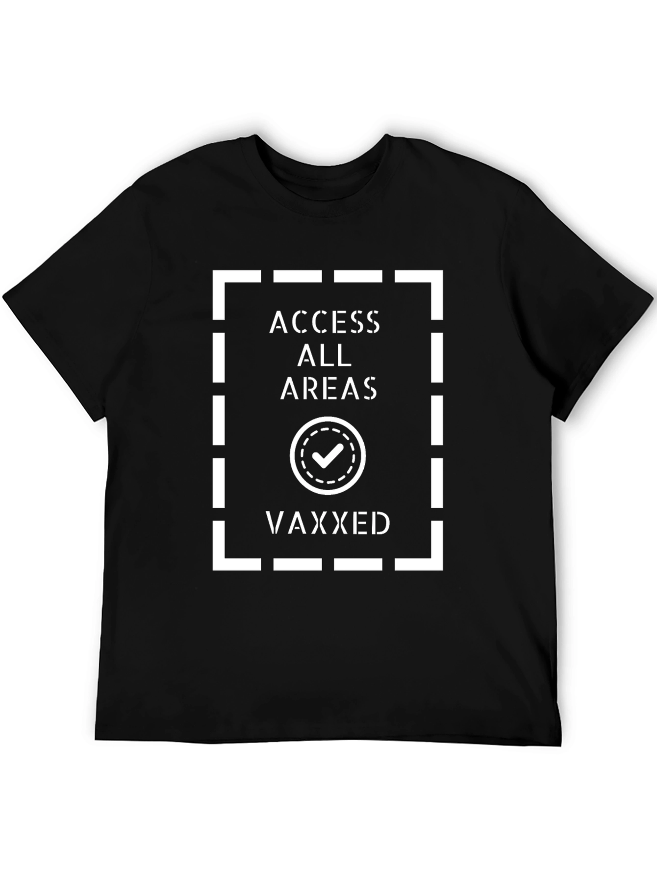 Black Vaxxed Access All Areas Graphic T-Shirt view 5