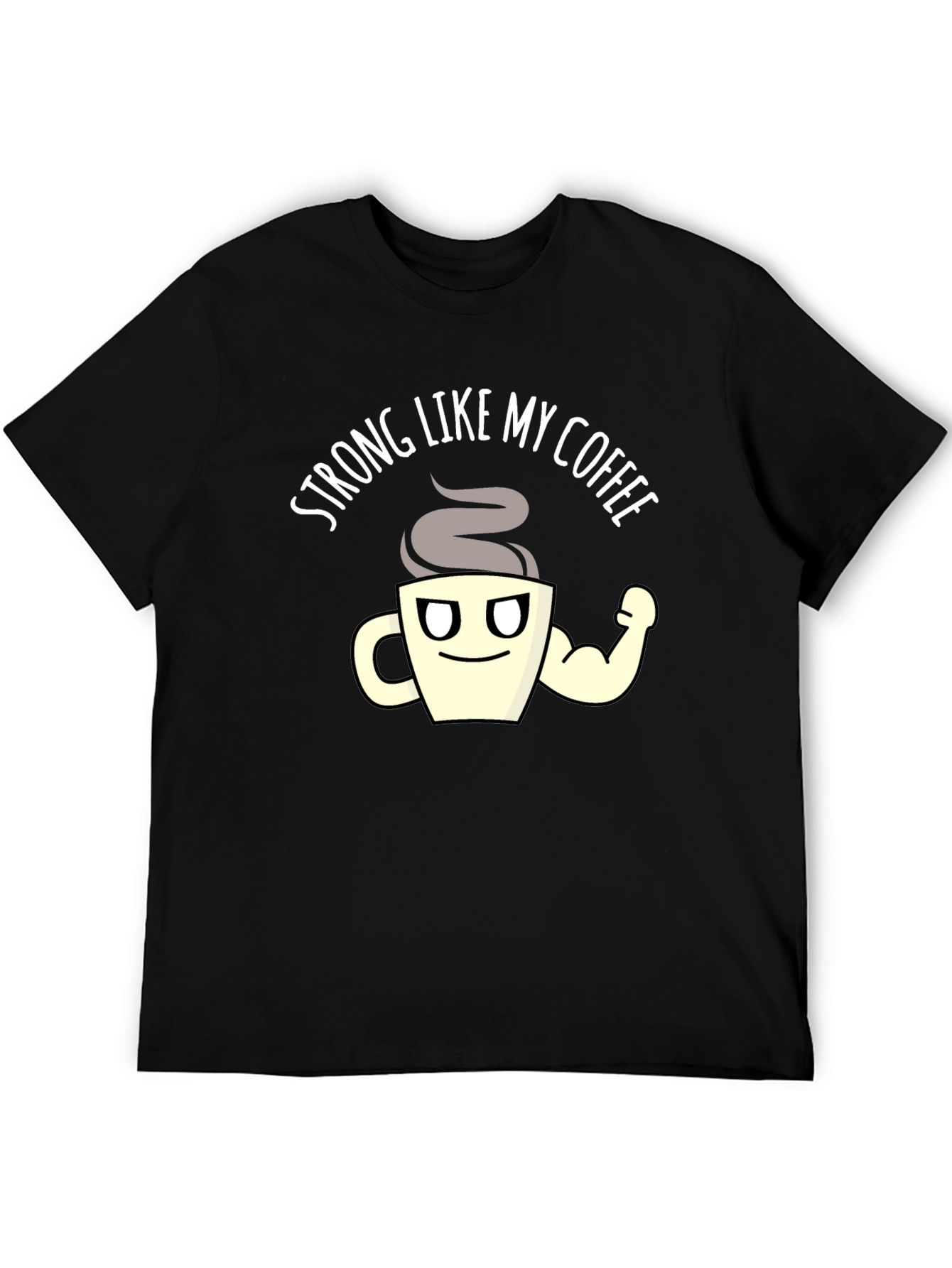 Black Strong Like My Coffee Graphic T-Shirt - Black view 5