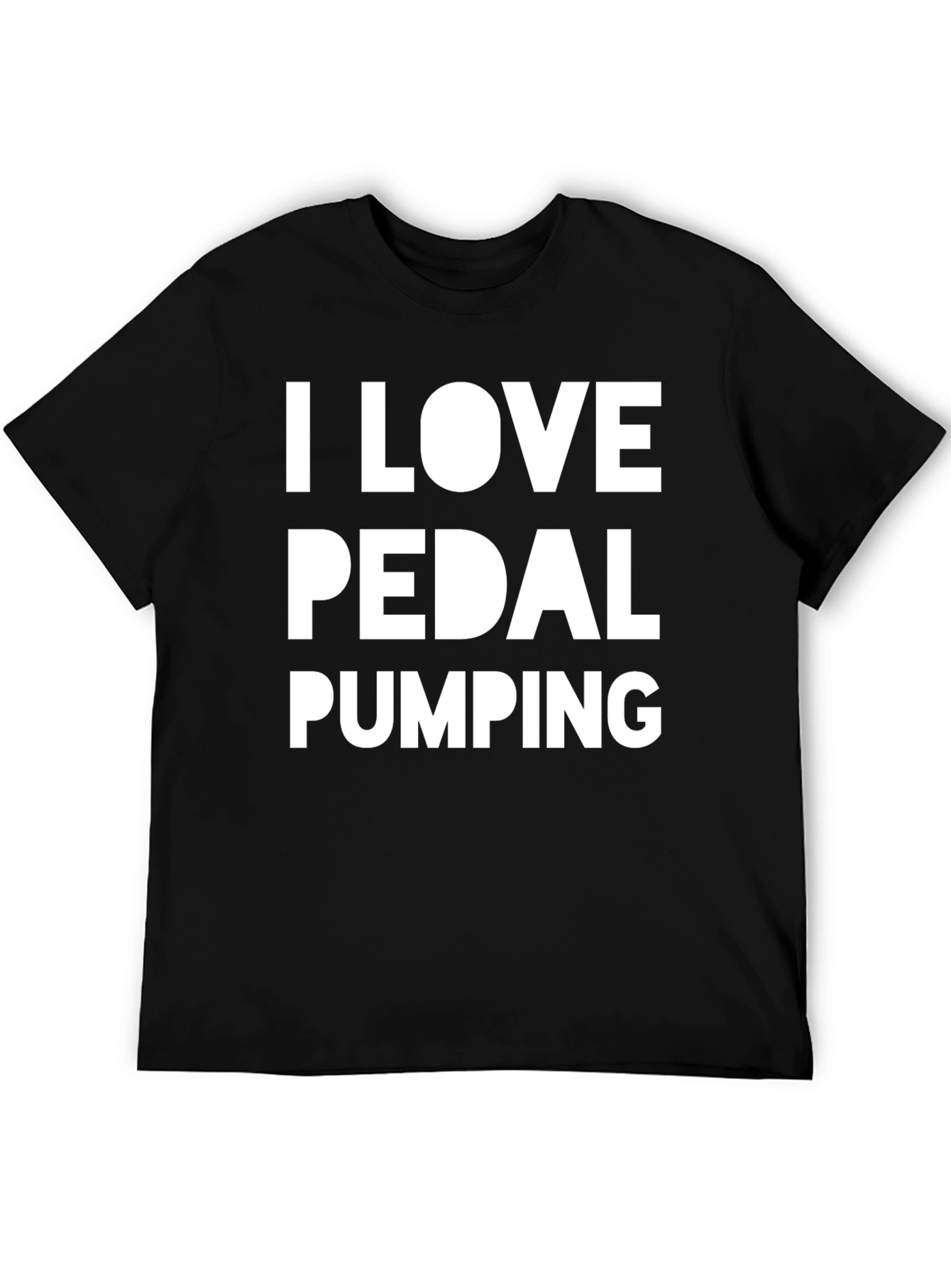 Black I Love Pedal Pumping T-Shirt - Black view 5