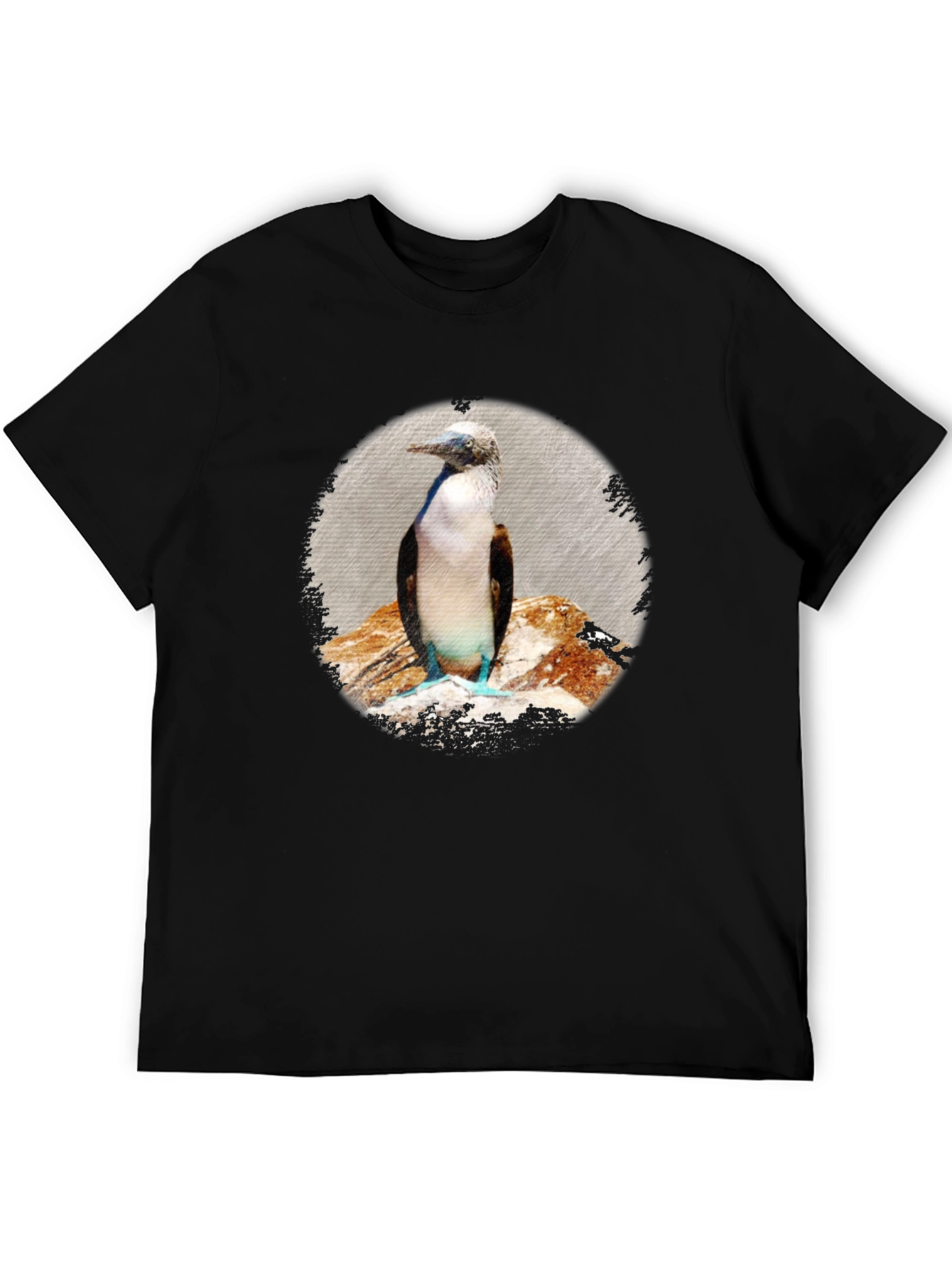 Black Blue-Footed Booby Graphic T-Shirt - Unisex view 5