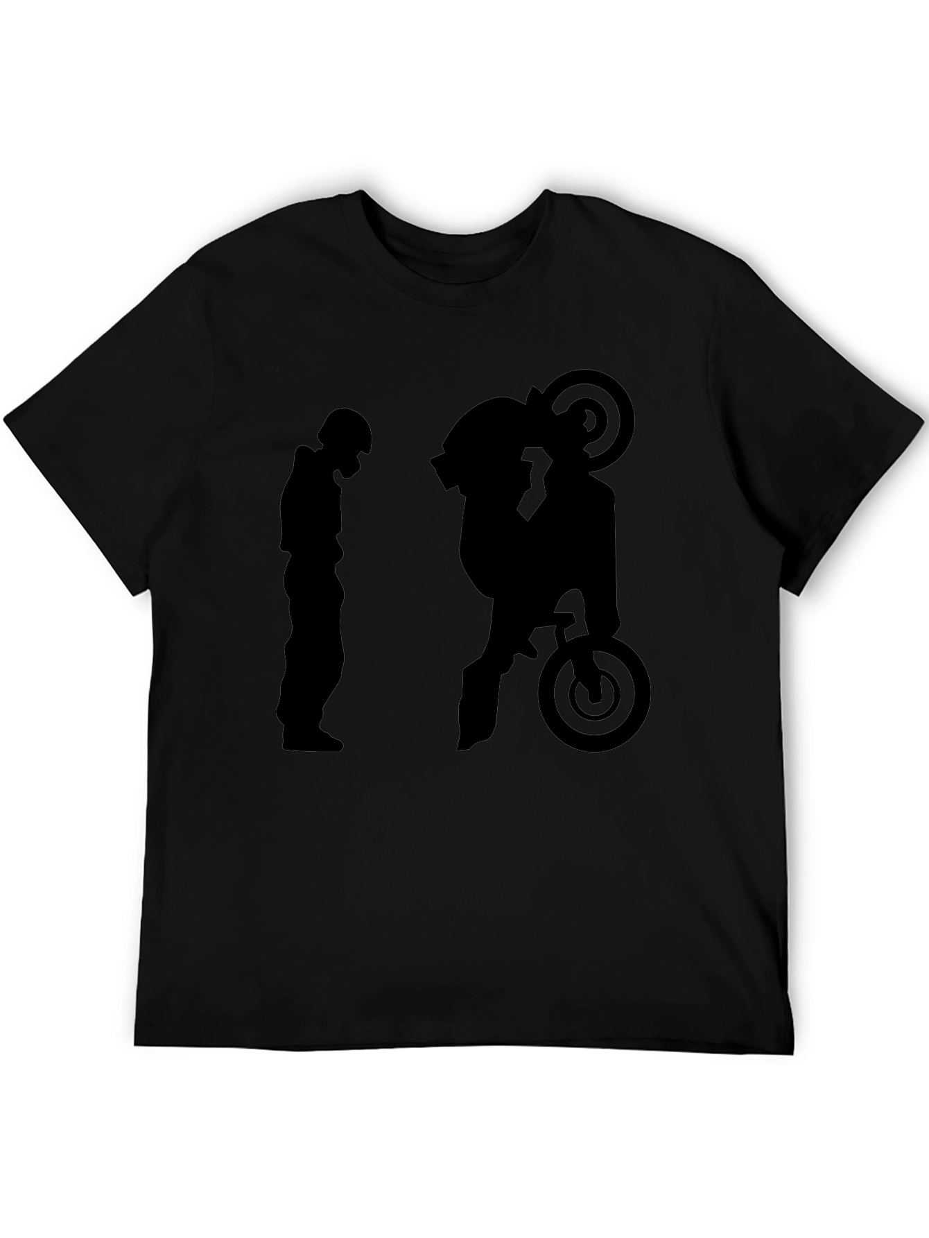 Black Cool Graphic Tee - Biker Evolution view 5