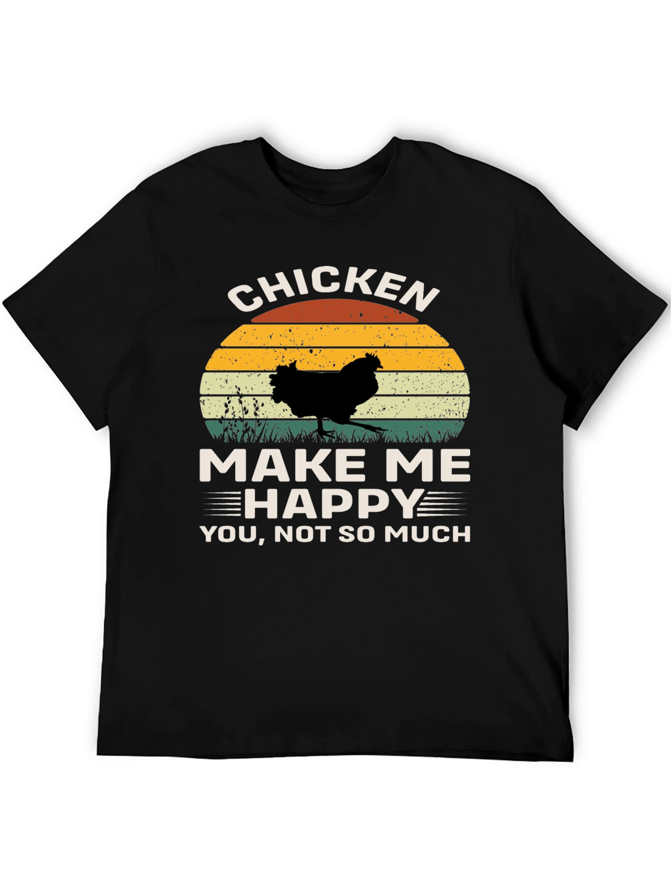 Black Chicken Make Me Happy T-Shirt view 5