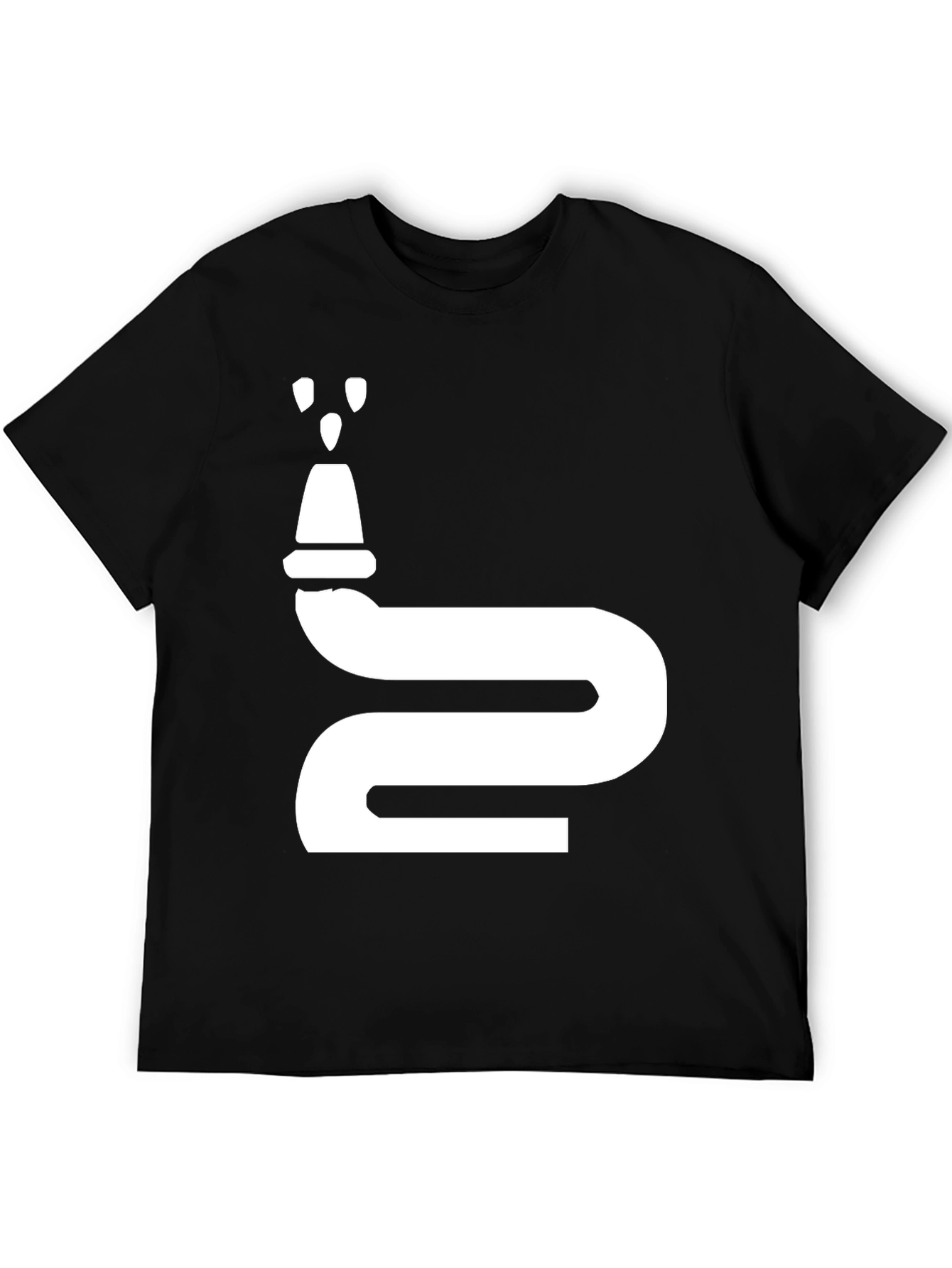 Black Fire Hose Graphic T-Shirt - Novelty Design view 5
