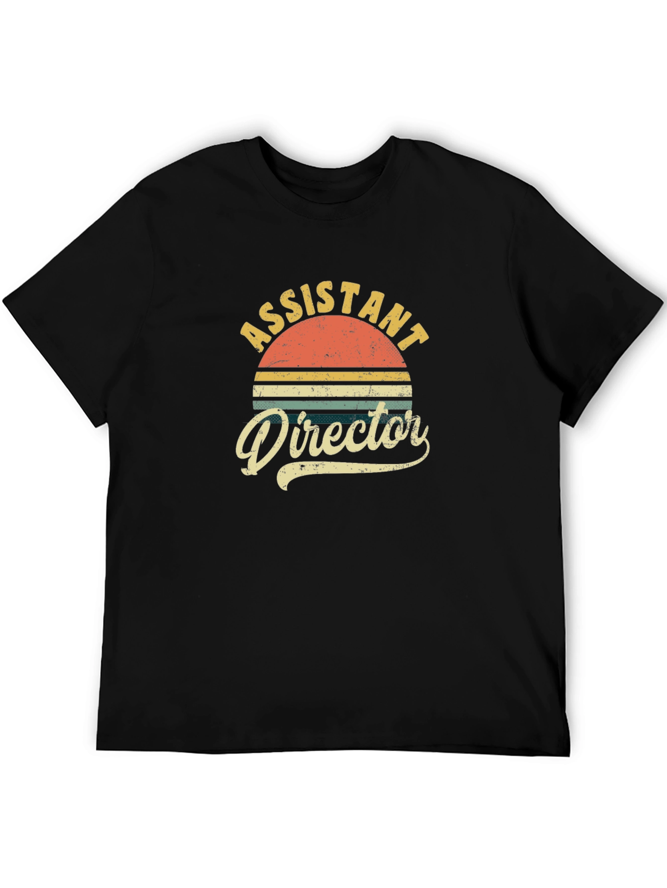 Black Assistant Director Retro T-Shirt view 5
