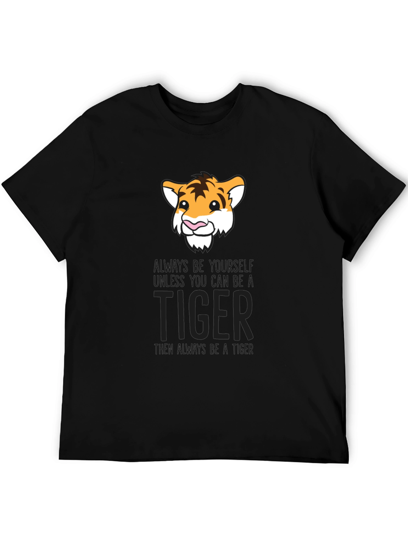 Black Tiger Graphic T-Shirt - Be Yourself view 5