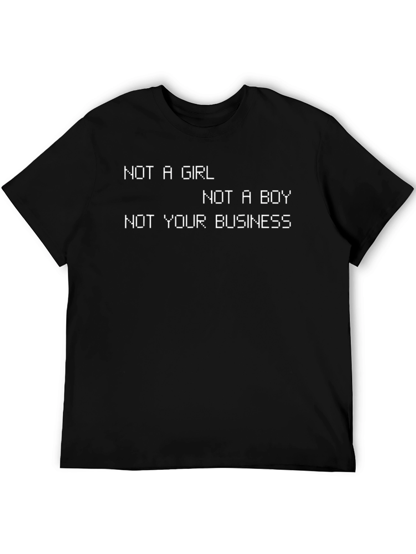 Black Non-Binary Statement T-Shirt - Gender Neutral Tee view 5