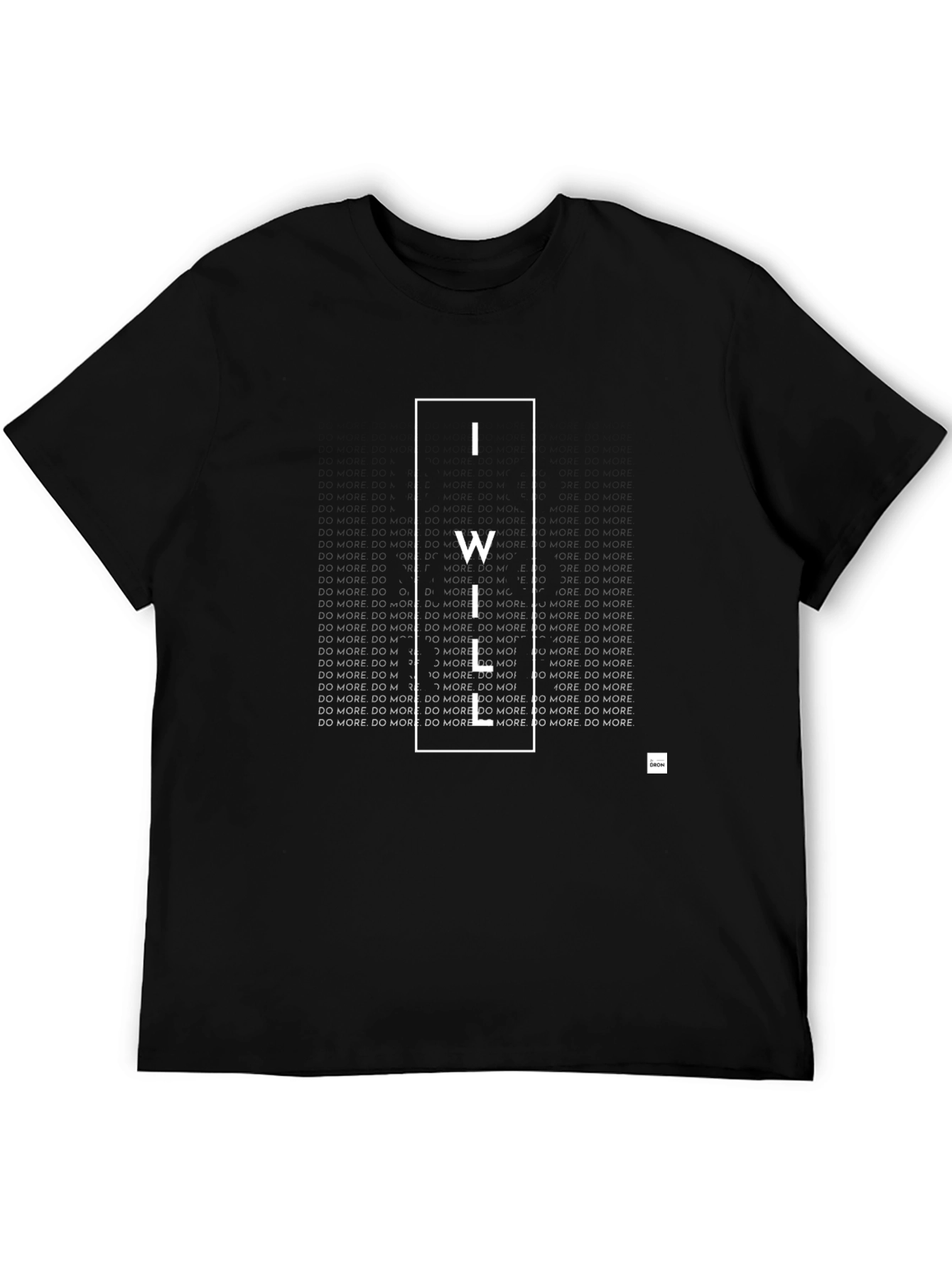 Black I Will Do More Graphic Tee - Black view 5