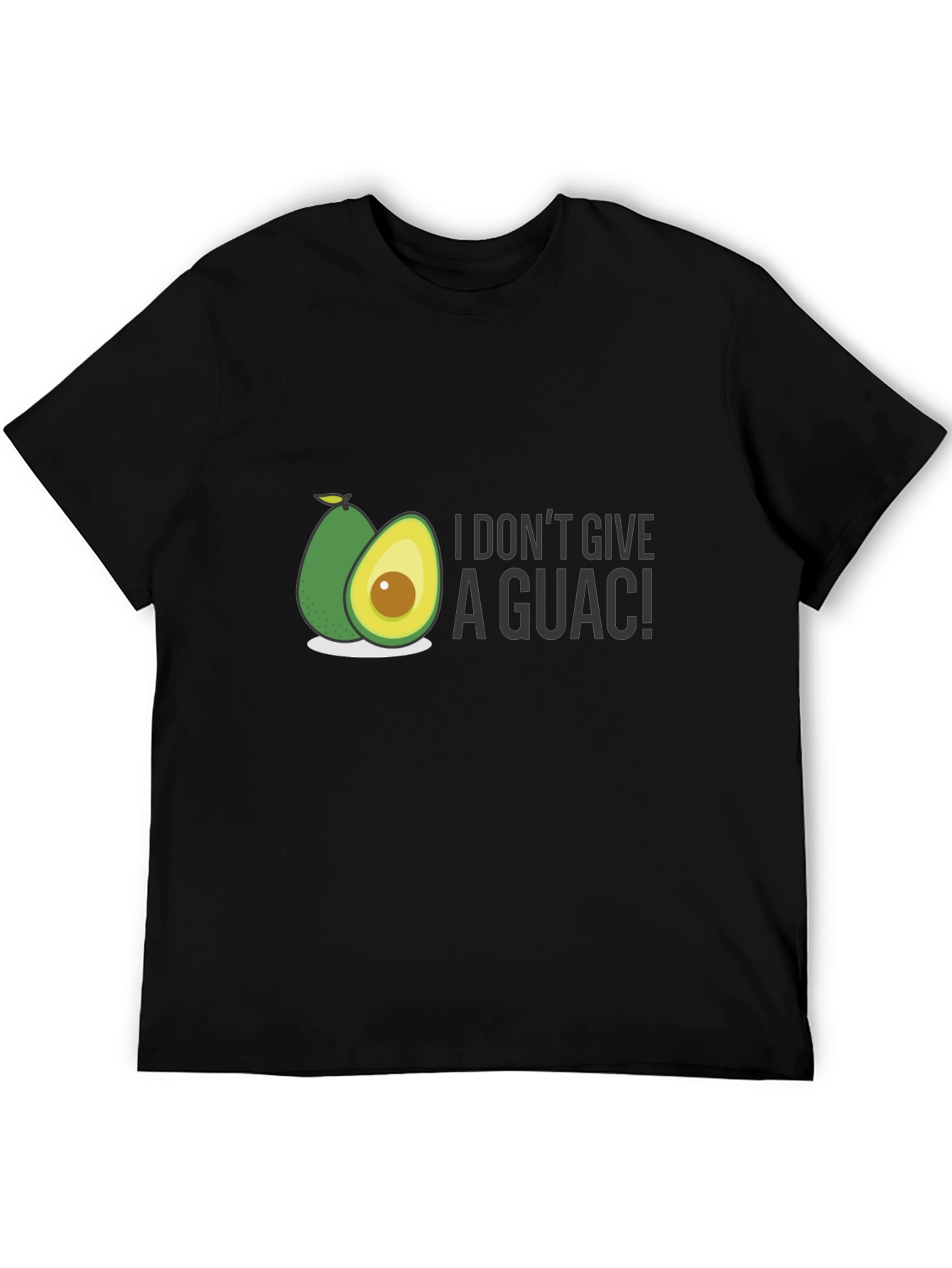 Black I Don't Give A Guac! T-Shirt view 5