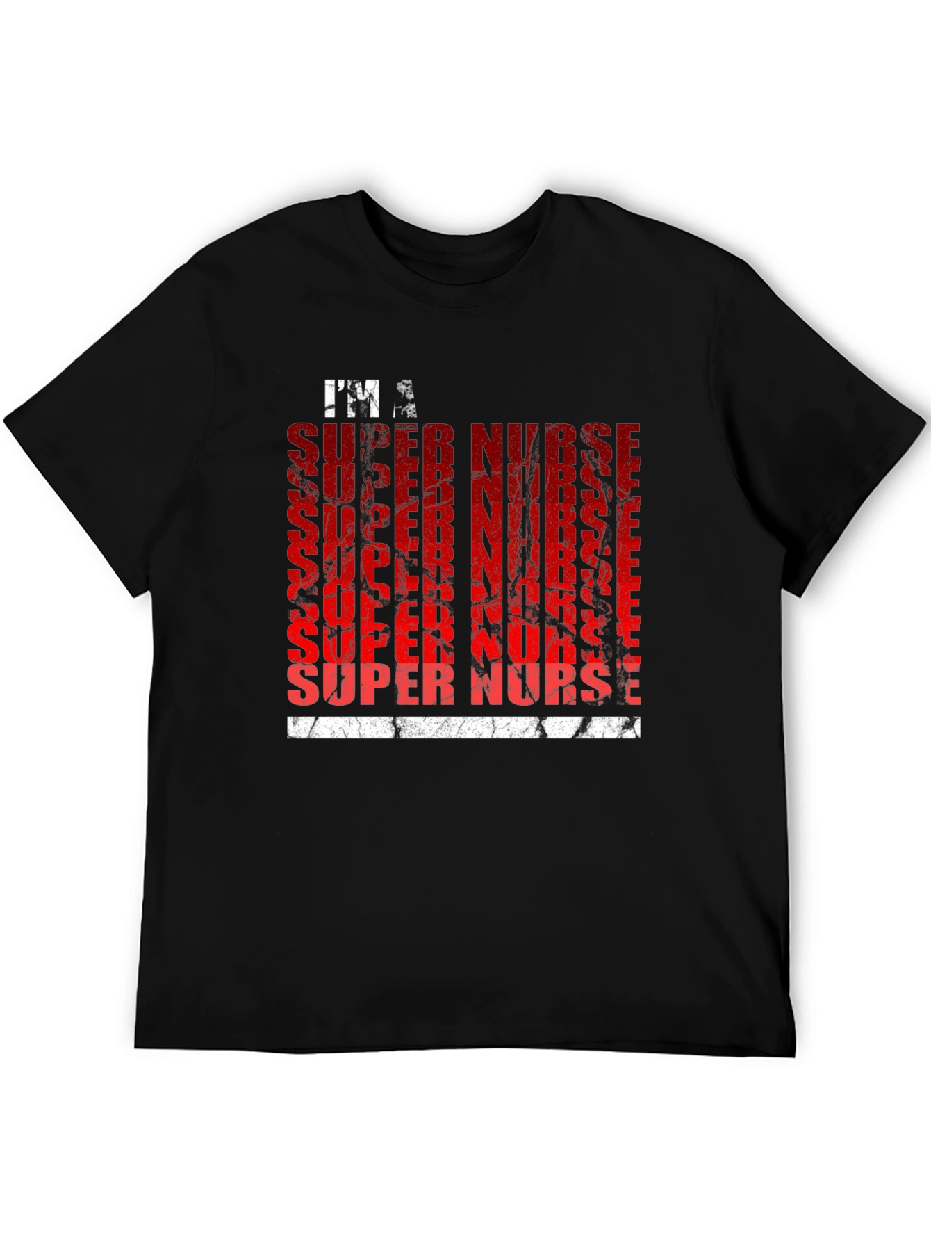 Black Super Nurse Graphic T-Shirt view 5
