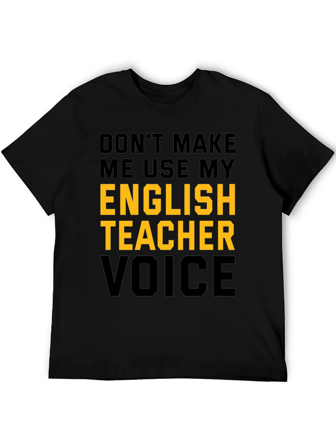 Black English Teacher Voice Graphic Tee view 5