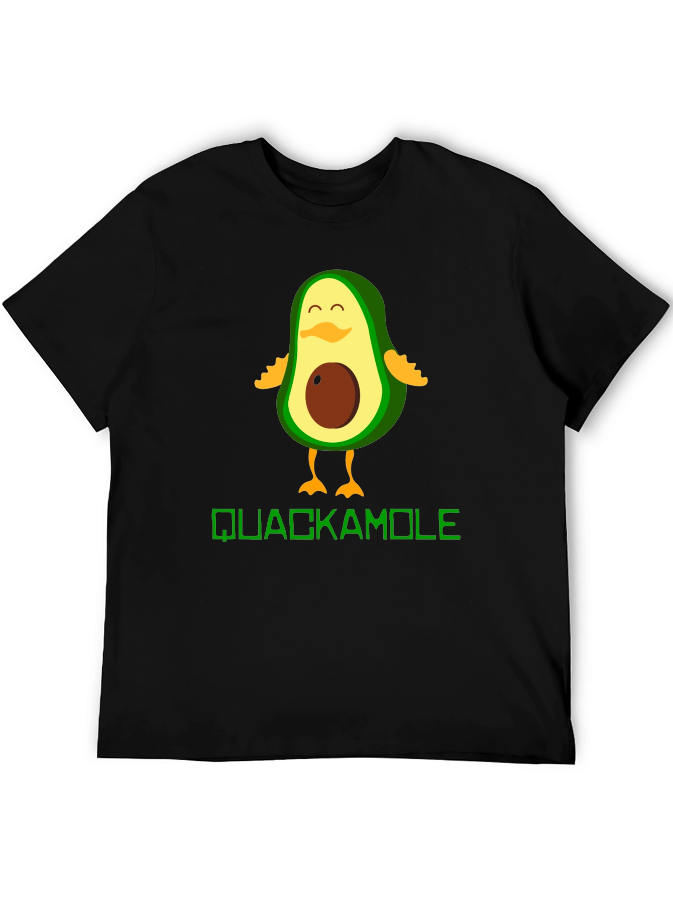 Black Quackamole Avocado Duck Graphic Tee view 5