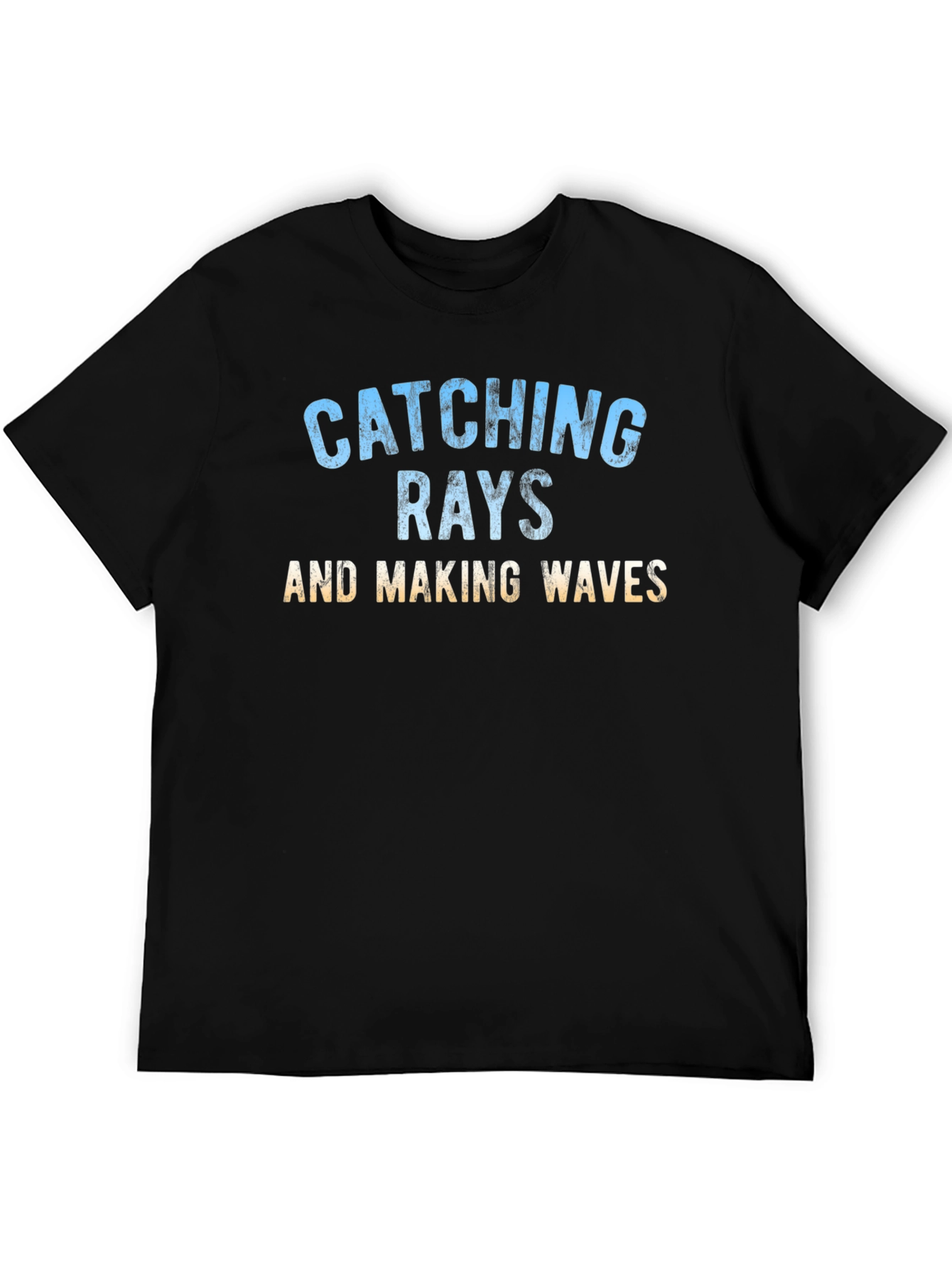 Black Catching Rays Graphic T-Shirt - Black view 5