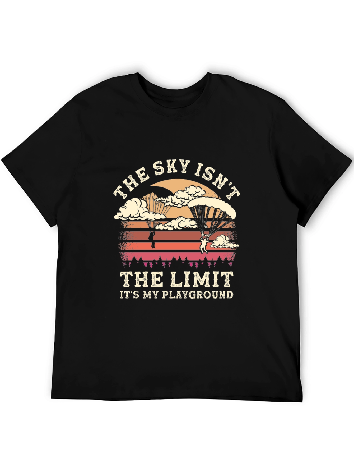 Black Sky Isn't the Limit Black T-Shirt view 5