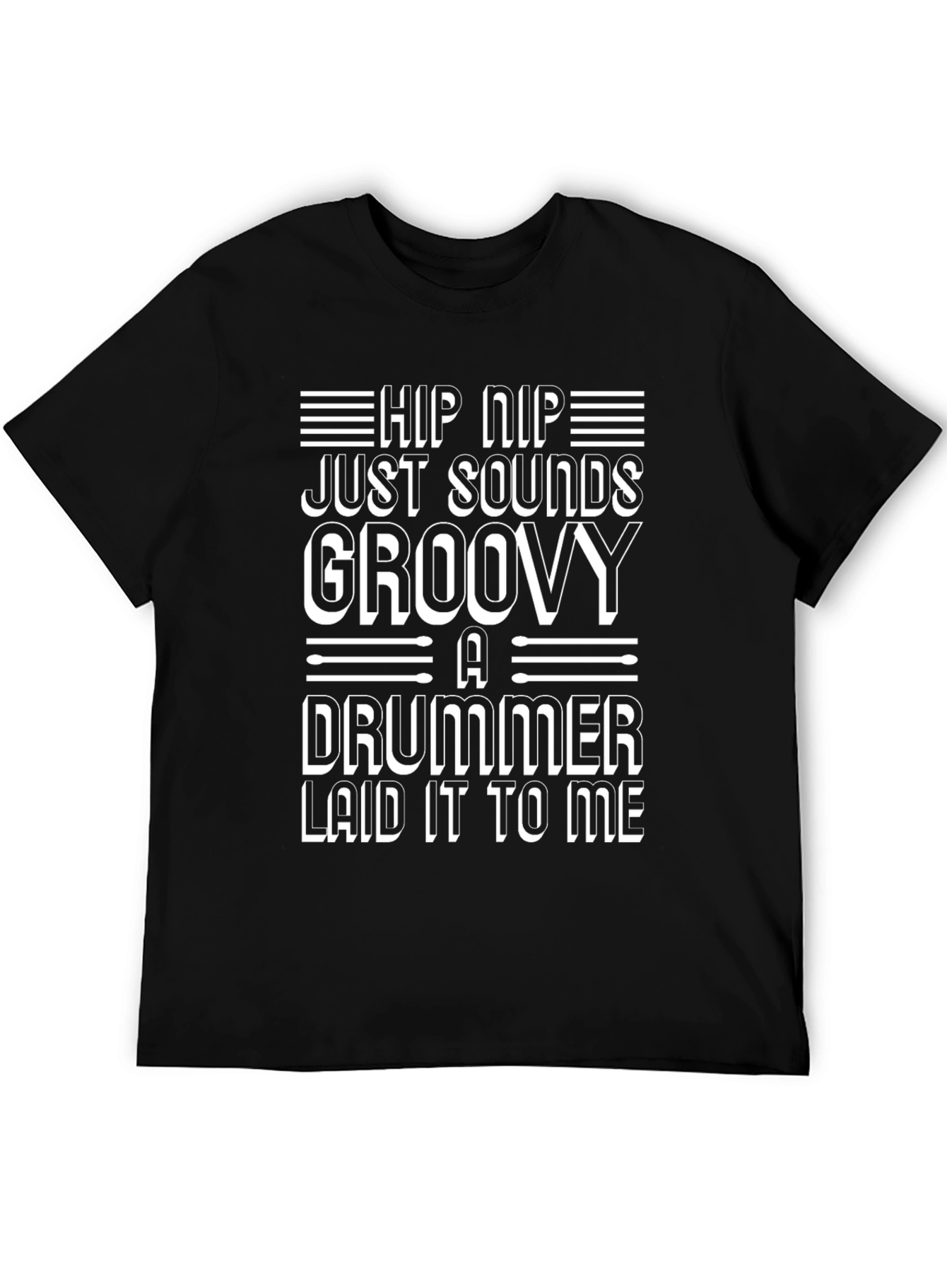 Black Hip Hip Groovy Drummer Tee view 5