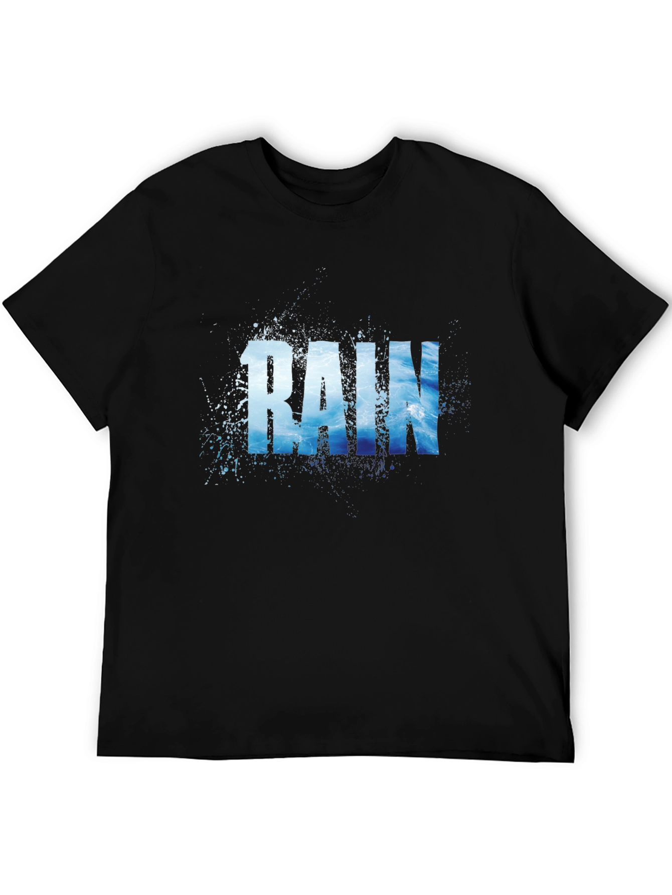 Black Rain Graphic T-Shirt - Black view 5