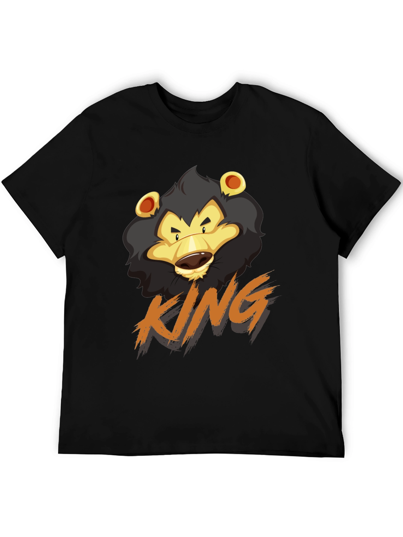 Black Lion King Graphic Tee - Cool Casual Style view 5