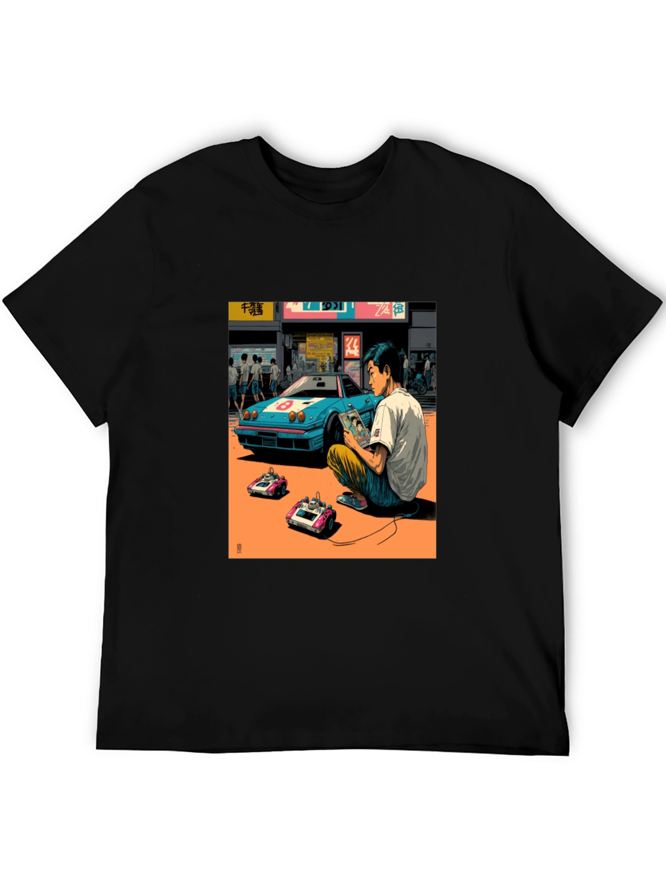 Black Retro Gaming T-Shirt view 5