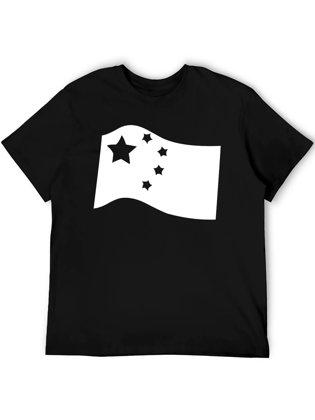 Black China Flag Graphic Tee - Stylish Cotton T-Shirt view 5