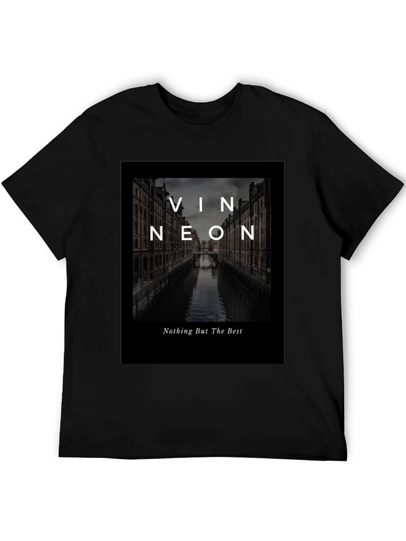 Black Vin Neon Graphic T-Shirt - Best Quality view 5