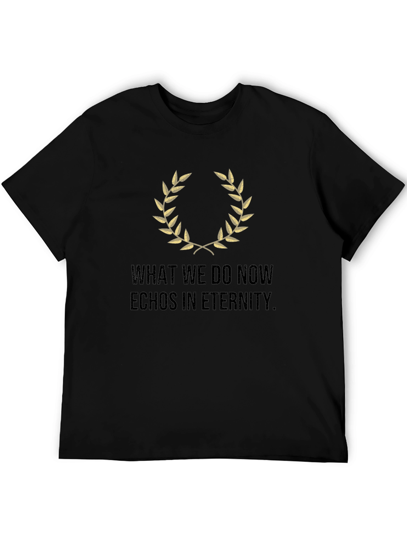 Black Echoes in Eternity Graphic Tee - Black view 5