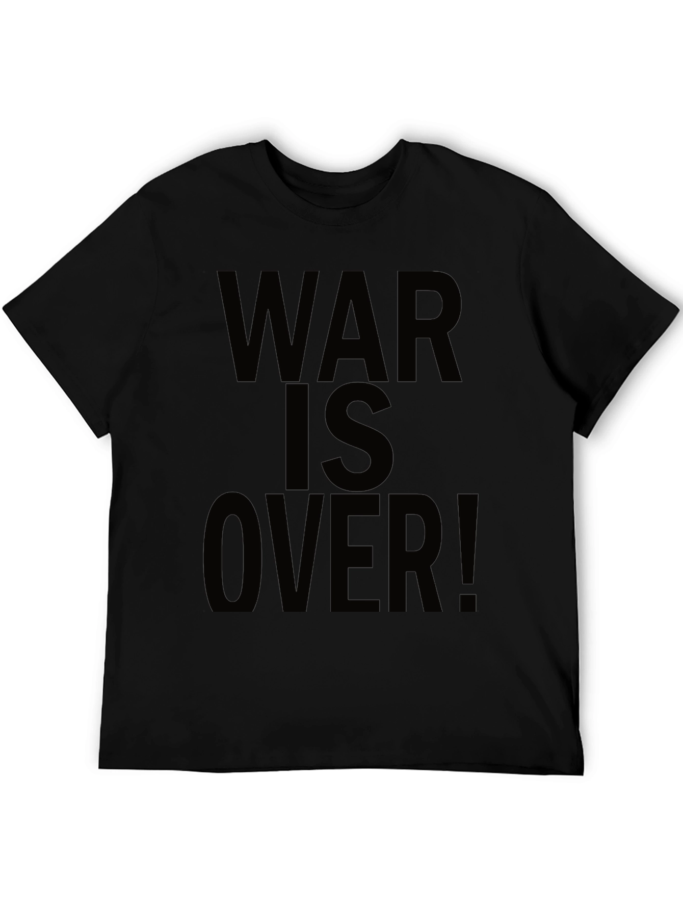 Black War Is Over! Black Graphic Tee view 5