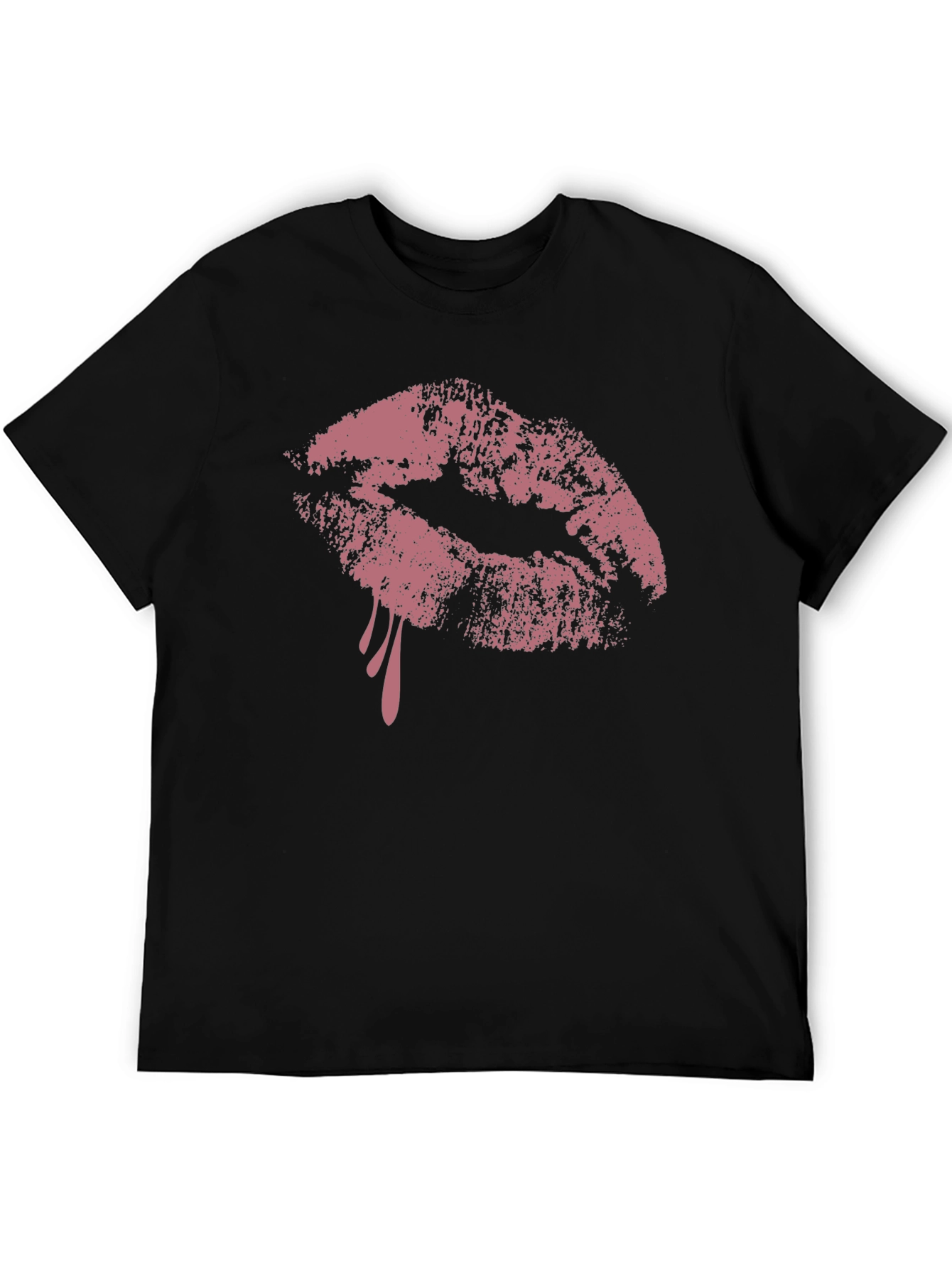 Black Kiss Mark Graphic T-Shirt view 5