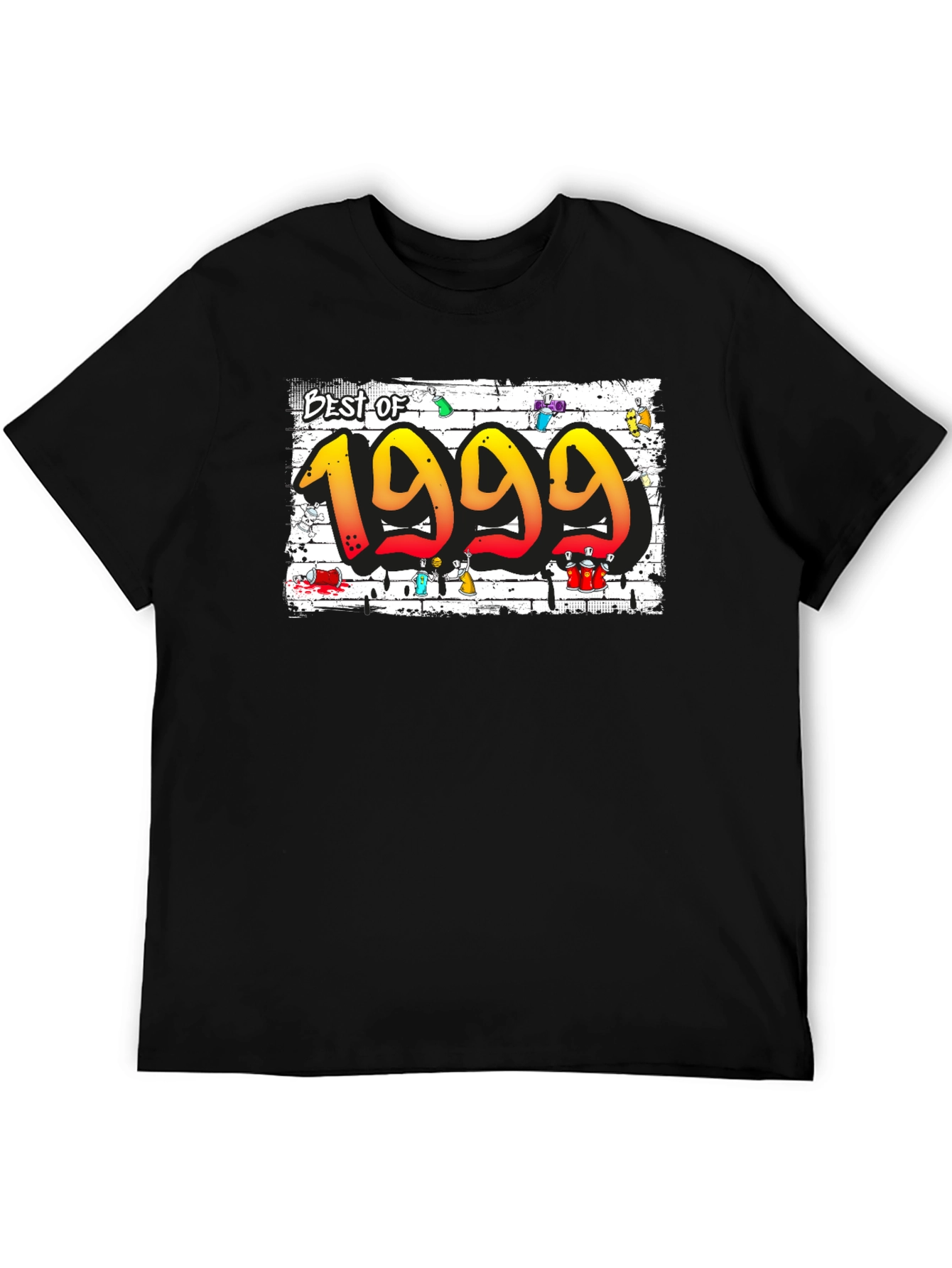 Black Best of 1999 Graphic Tee - Retro Style view 5