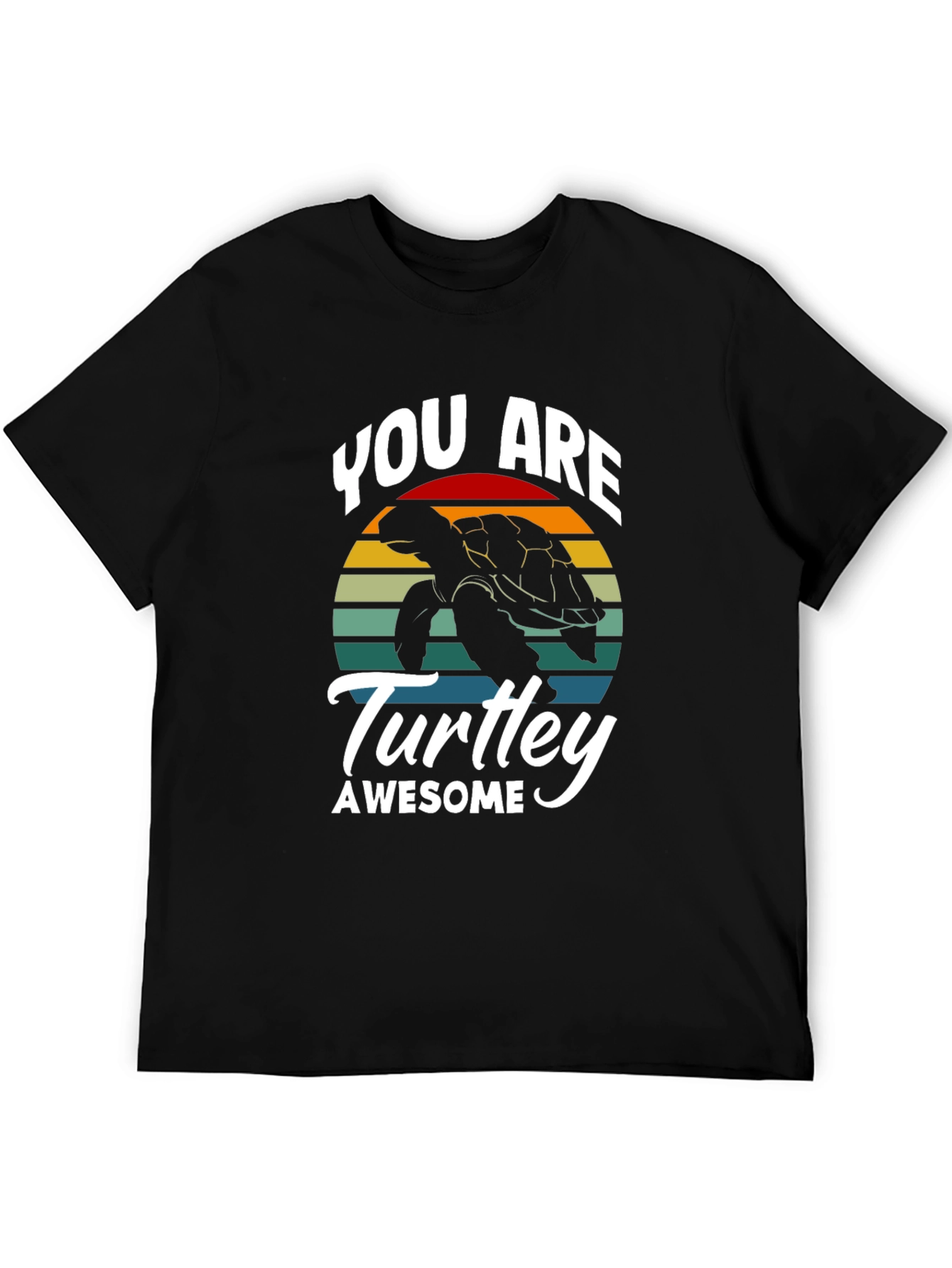 Black You Are Turtlely Awesome Tee view 5