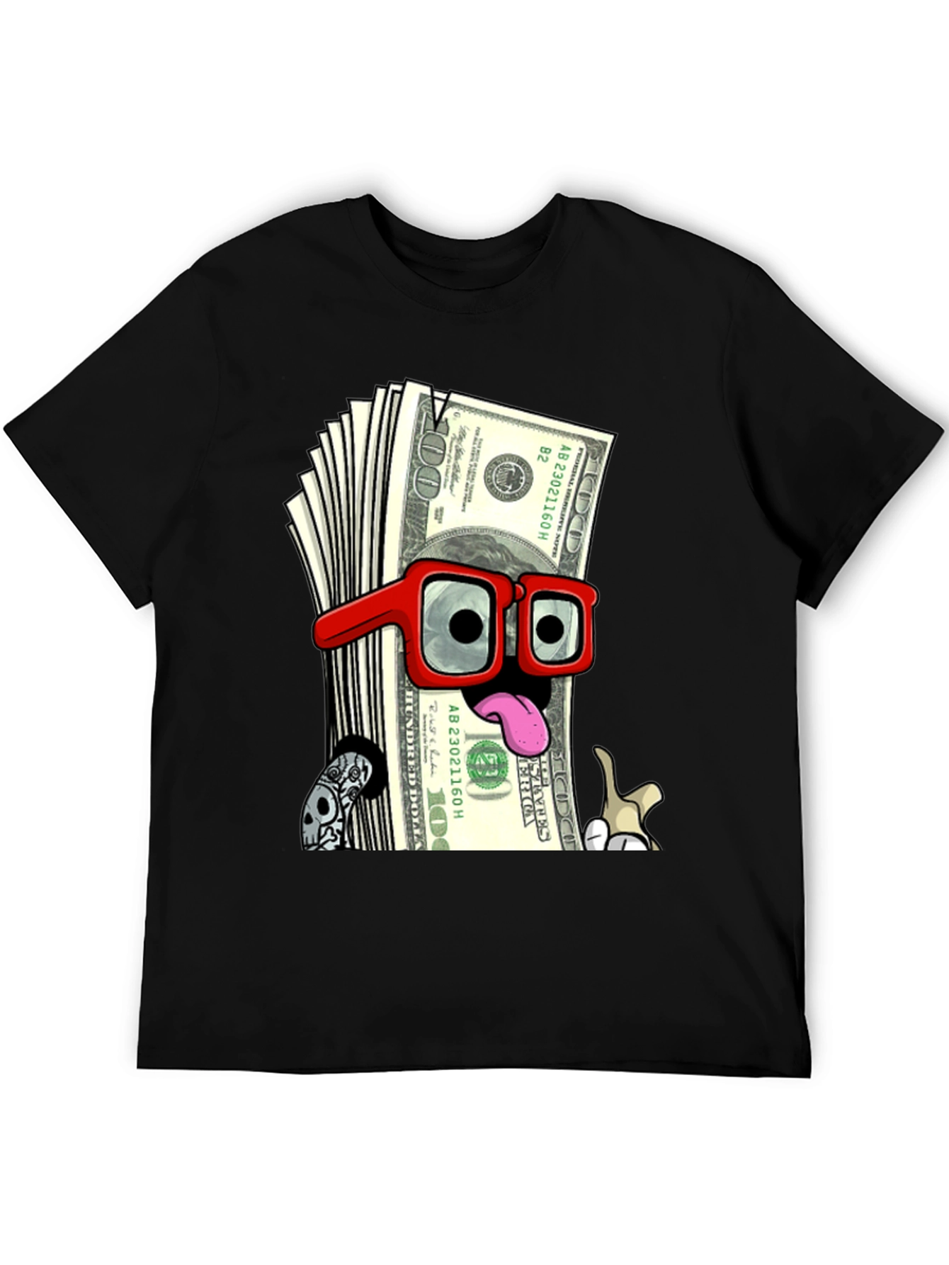 Black Money Man Graphic Tee view 5