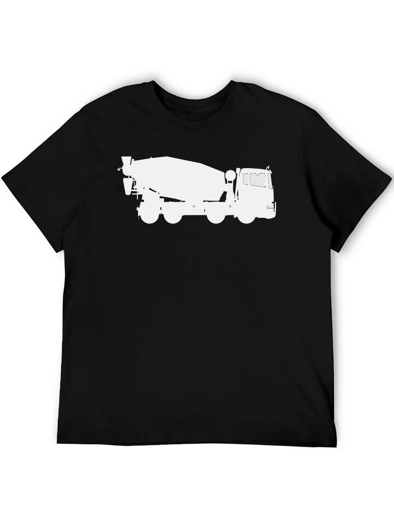 Black Concrete Truck Graphic Tee - Black view 5
