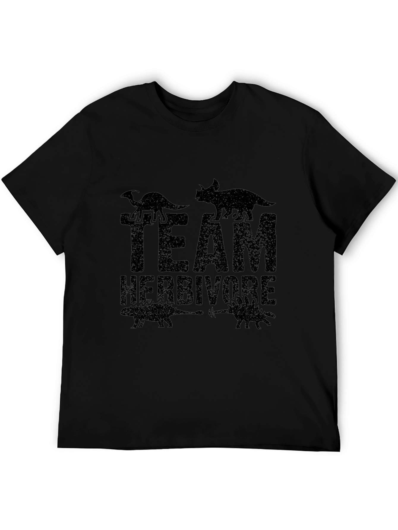 Black Team Herbivore Black Graphic T-Shirt view 5