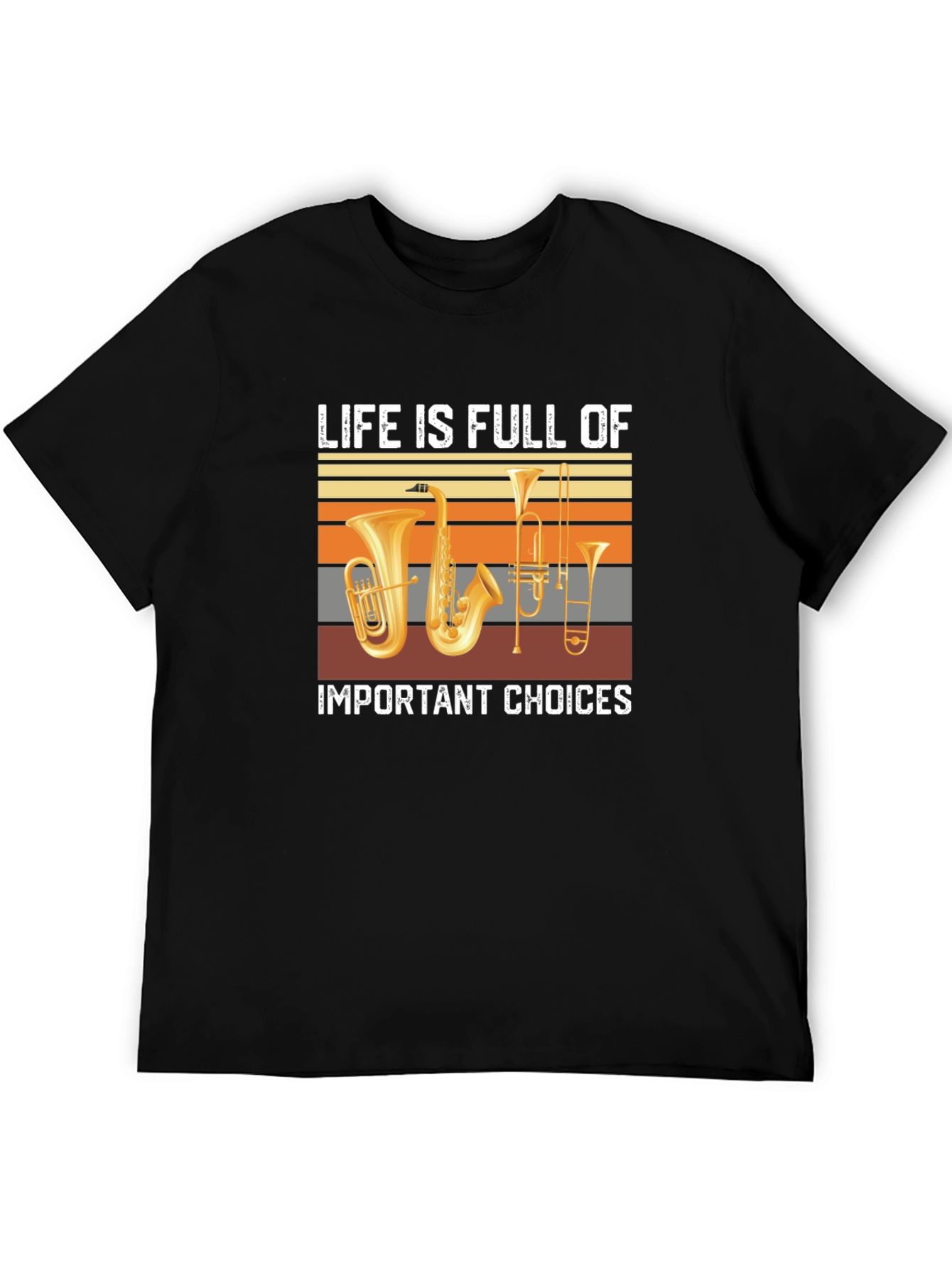 Black Life Choices Music T-Shirt view 5