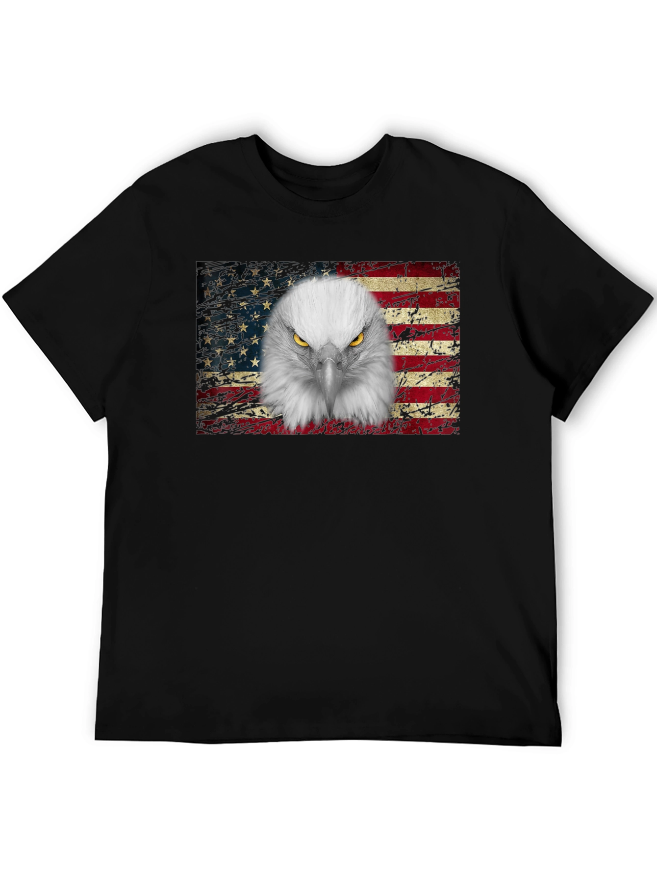 Black Eagle Flag Graphic T-Shirt view 5