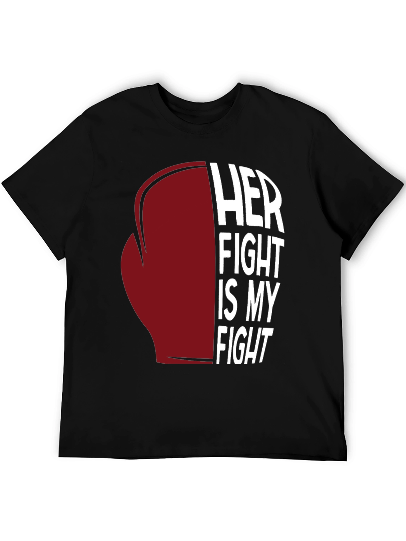 Black Her Fight Is My Fight Graphic Tee view 5