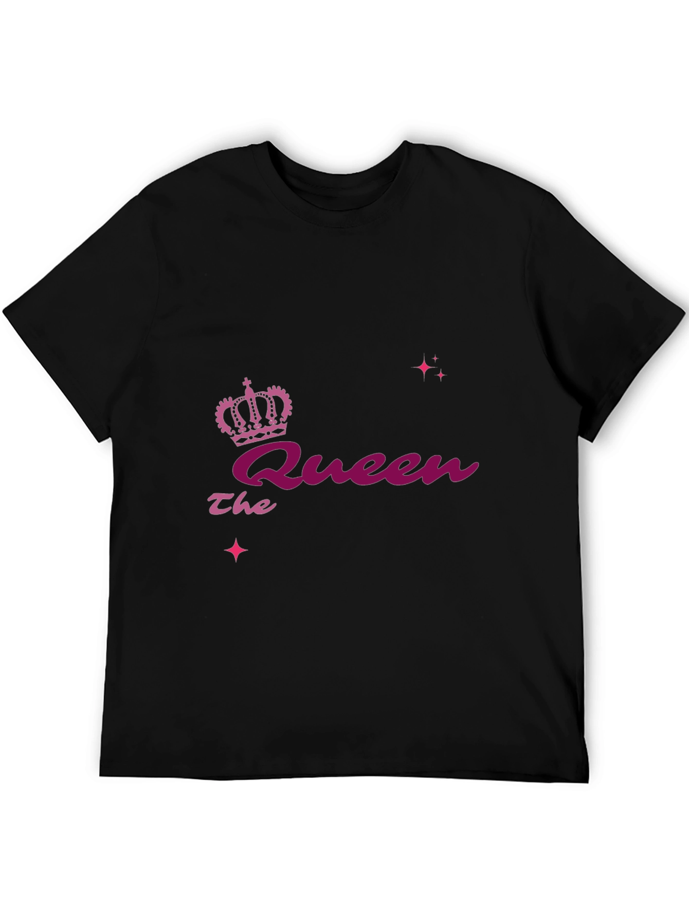 Black The Queen Graphic Black T-Shirt view 5