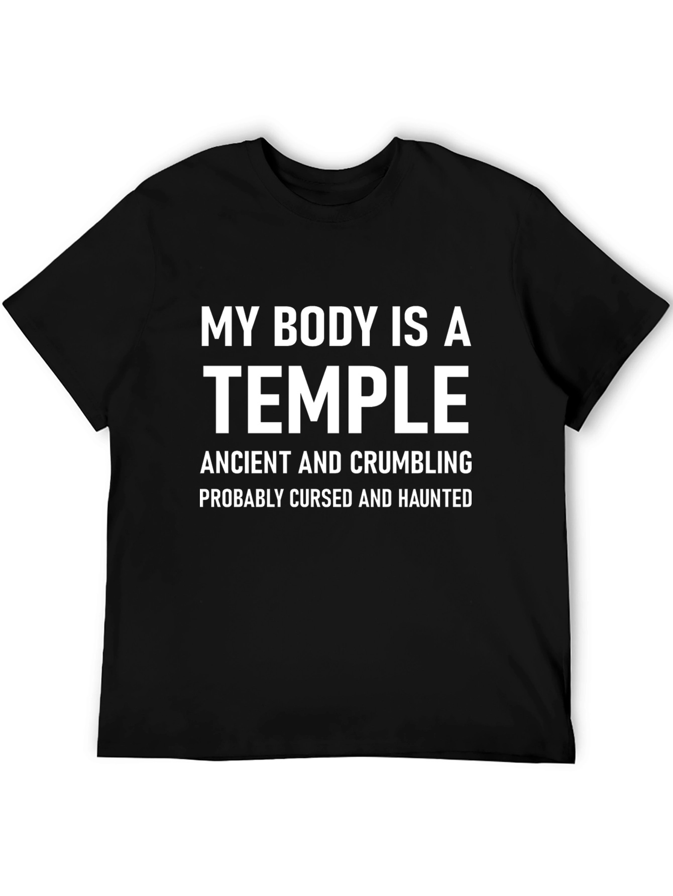 Black My Body is a Temple Funny Graphic Tee view 5