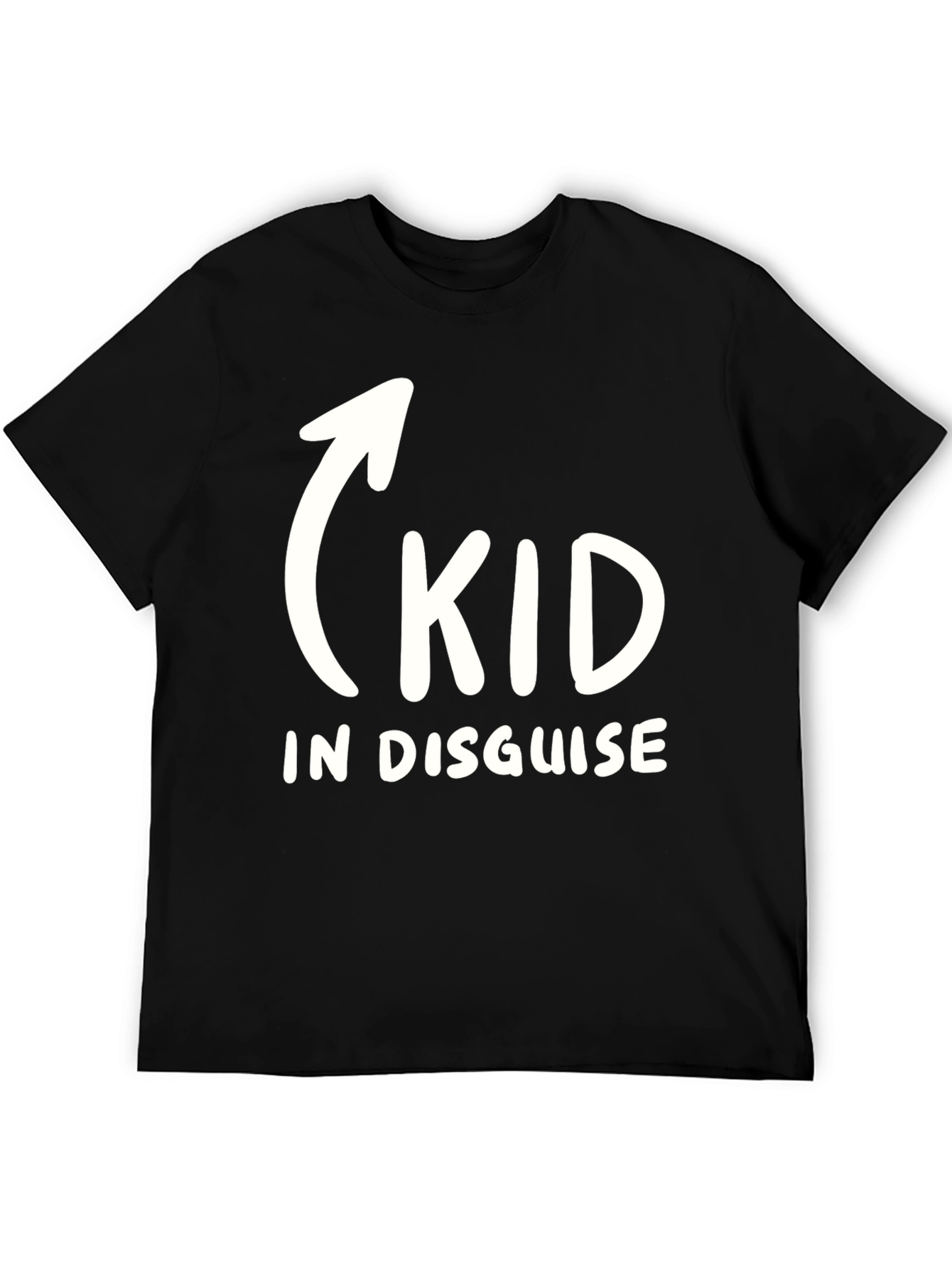 Black Kid In Disguise Funny Graphic T-Shirt view 5