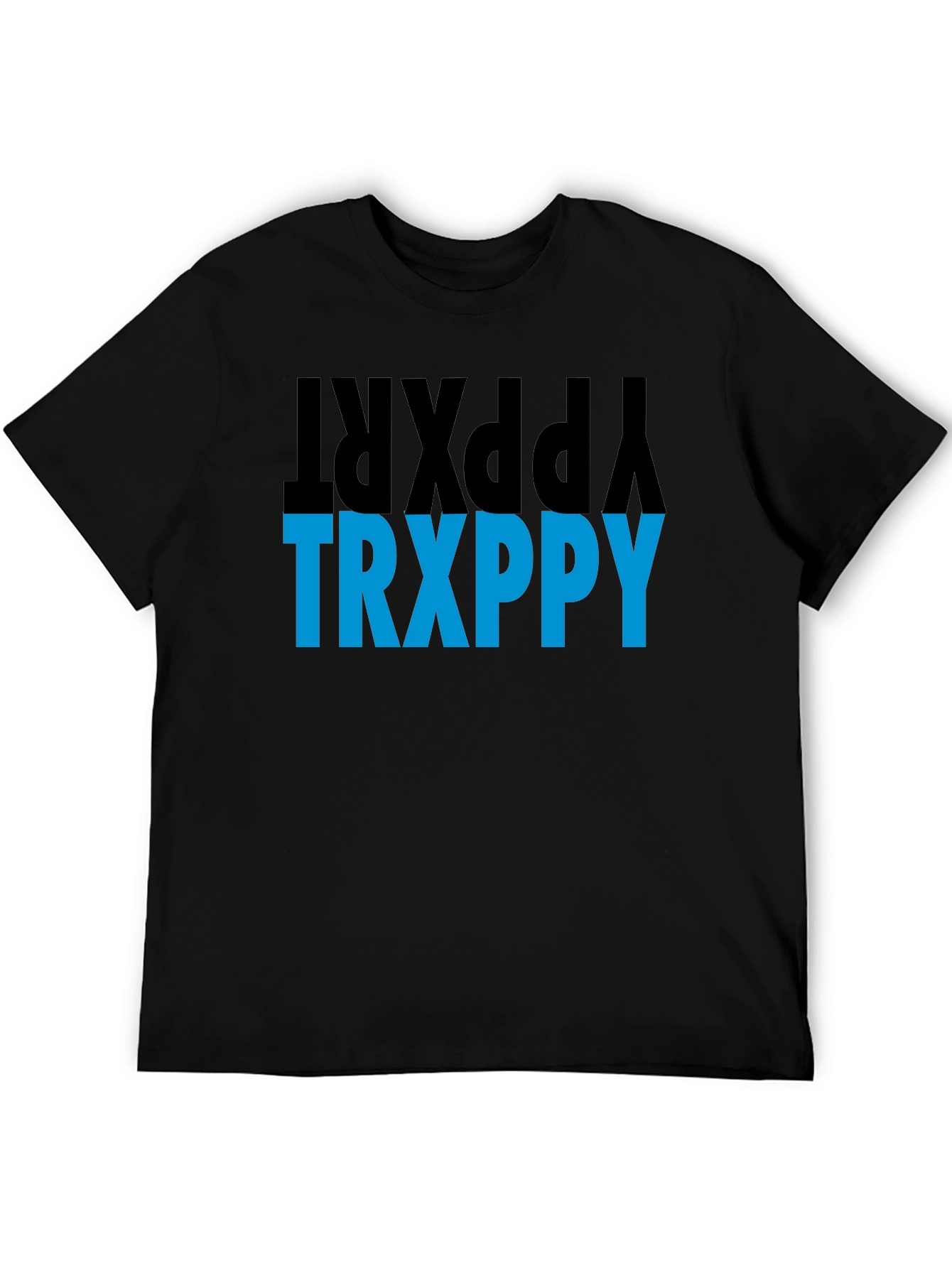 Black TRXPPY Tee - Bold Graphic Print T-Shirt view 5