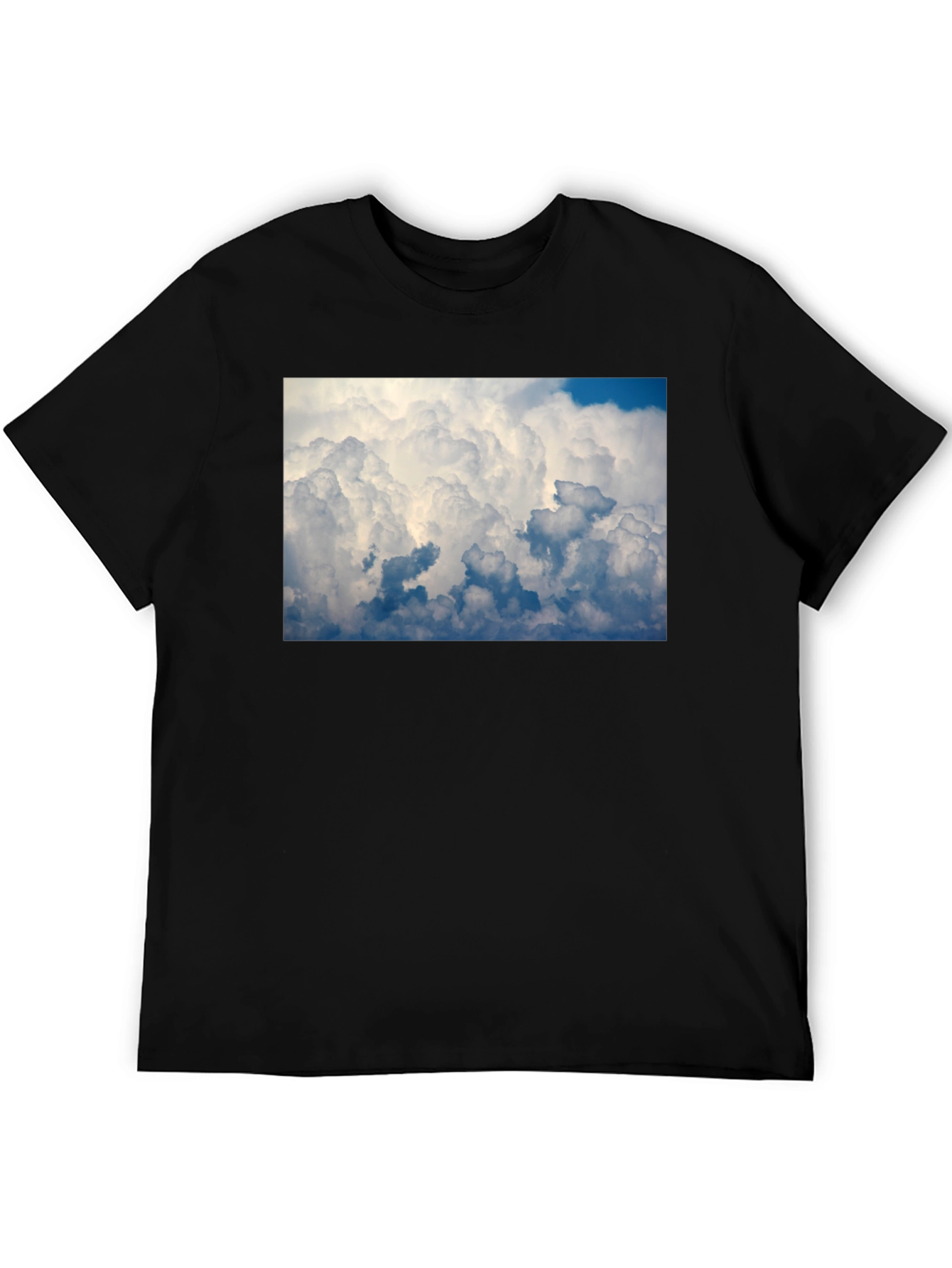 Black Cloudscape Graphic Tee - Men's Black T-Shirt view 5