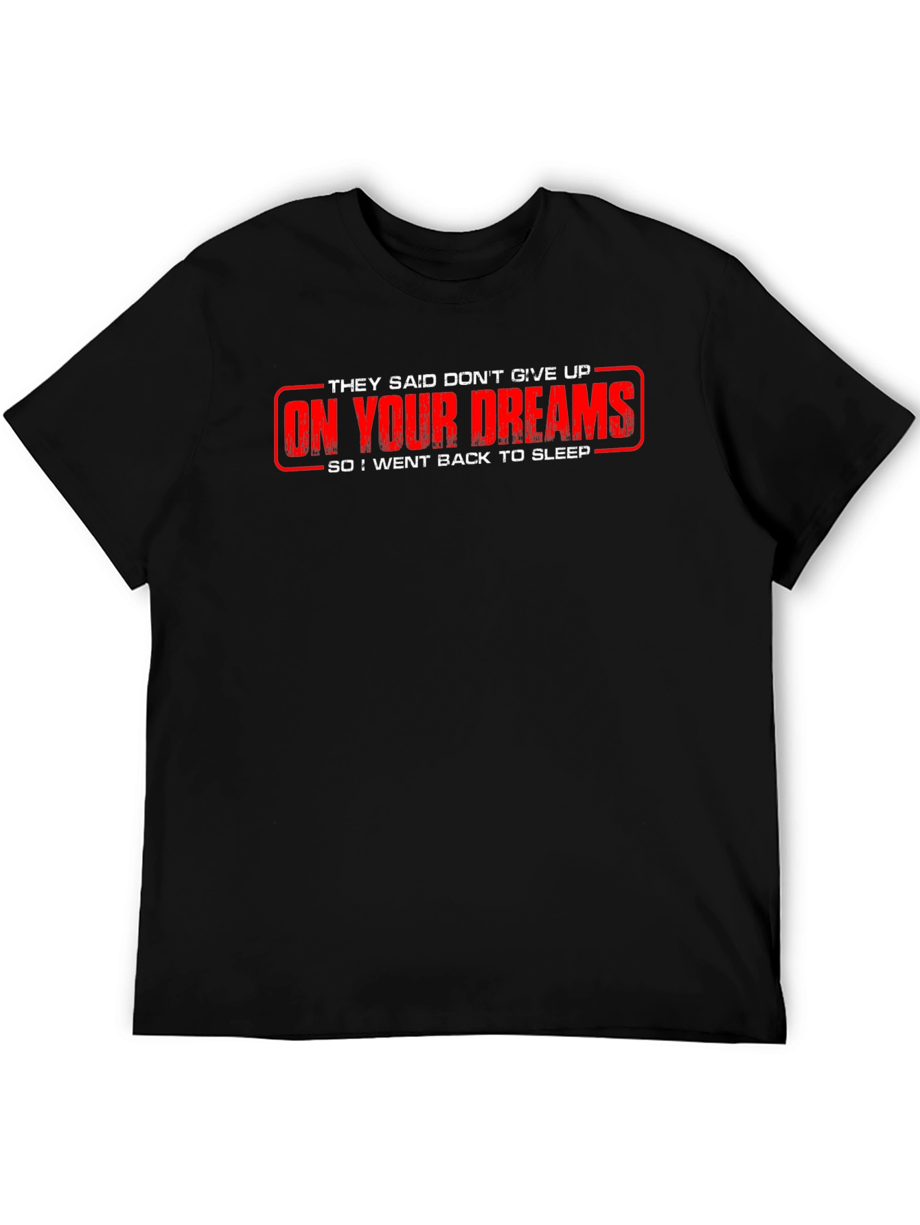 Black Funny "On Your Dreams" Graphic Tee view 5