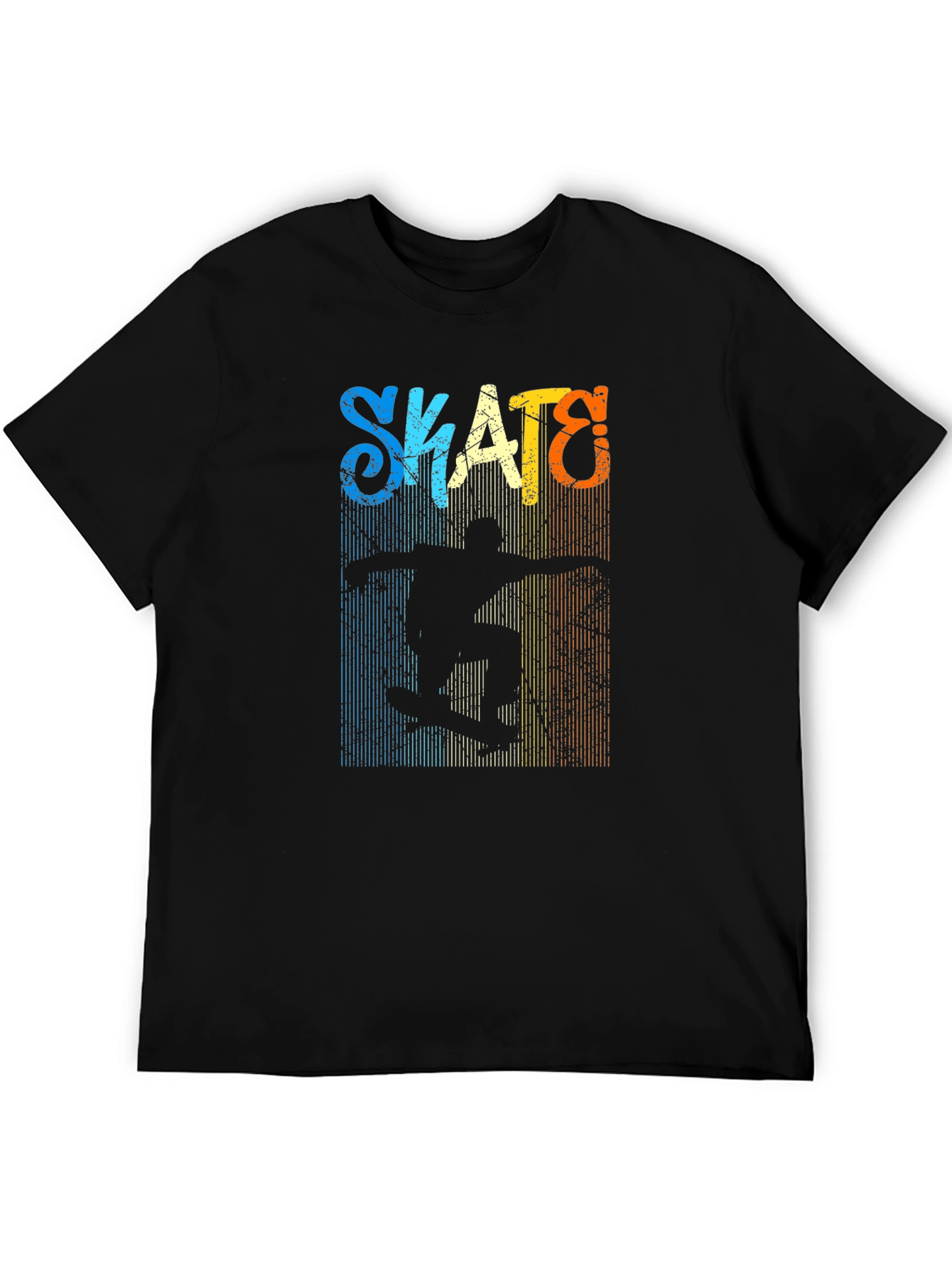 Black Retro Skate Graphic T-Shirt - Black view 5