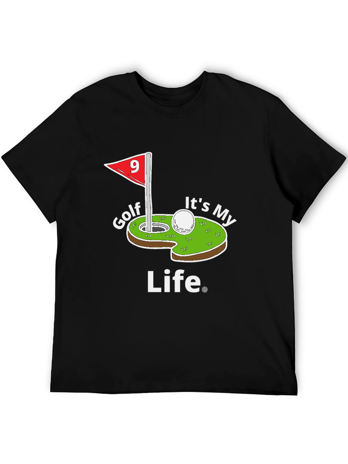 Black Golf It's My Life Black T-Shirt view 5