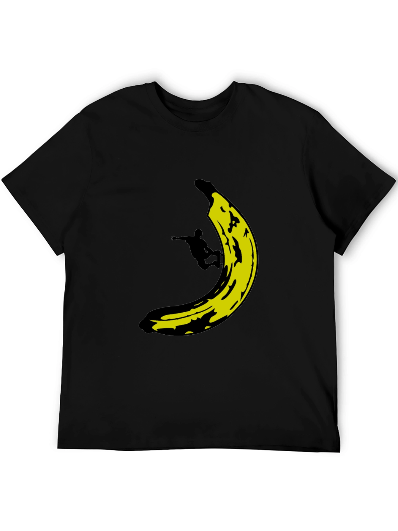 Black Banana Skater Graphic Tee - Black Cotton T-Shirt view 5